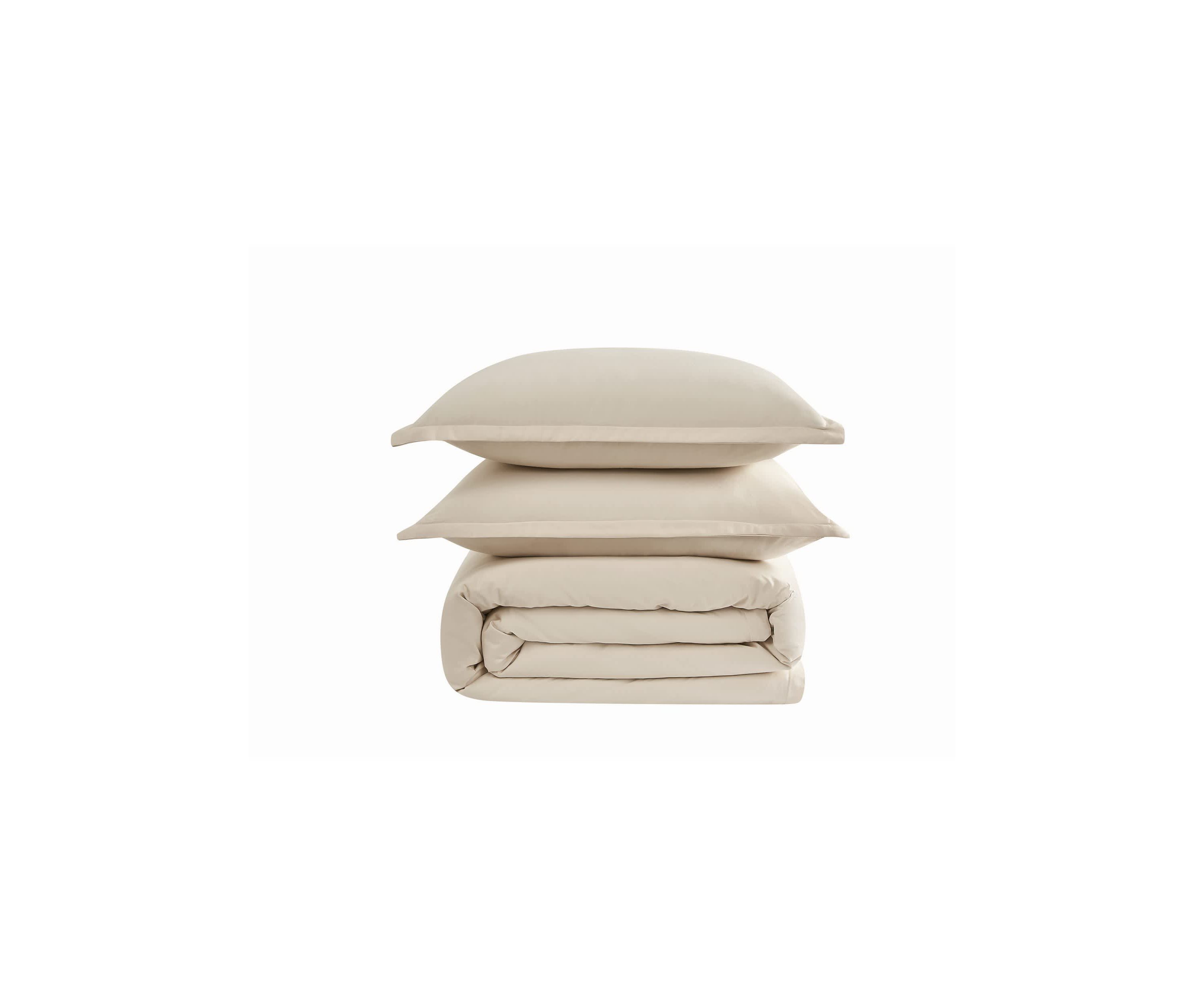 Badgley Mischka Cotton Sateen Blush Full/Queen 3 Piece Duvet Set
