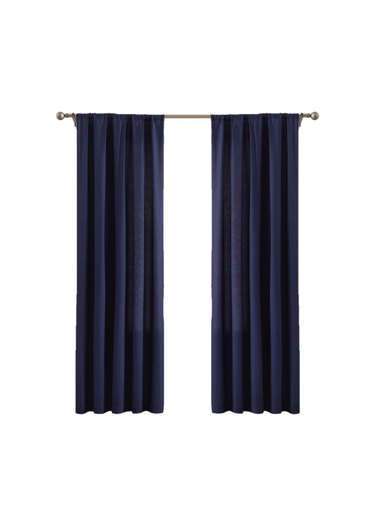 Brooklyn Loom Solid Cotton Percale Olive Green 50x84 Window Curtain Pair