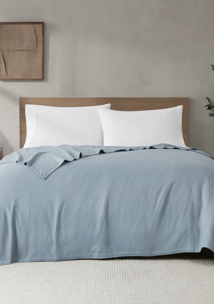 Royal Velvet Dream Cotton Blue Full/Queen Blanket