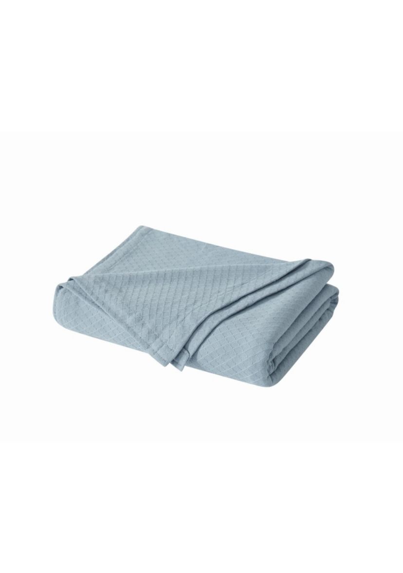 Royal Velvet Dream Cotton Blue Full/Queen Blanket