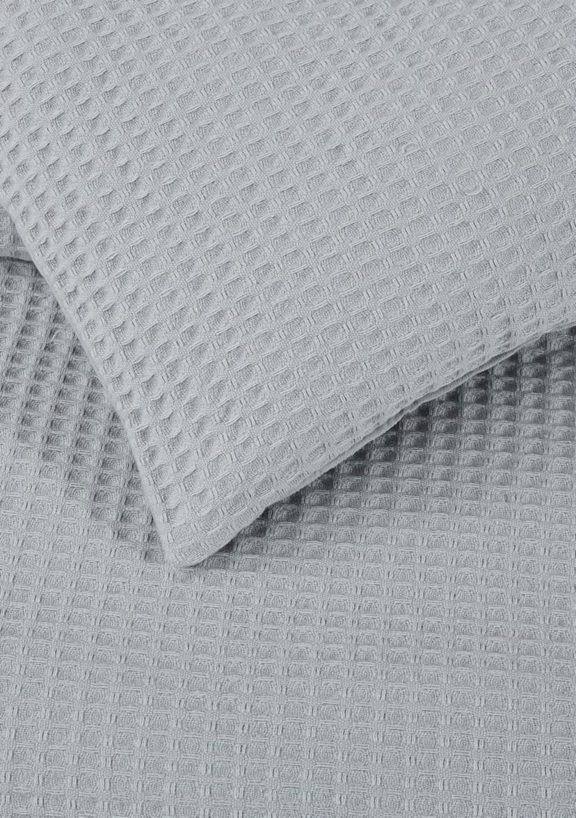 Cannon Heritage Cotton Waffle Khaki 3 Piece Full/Queen Duvet Set