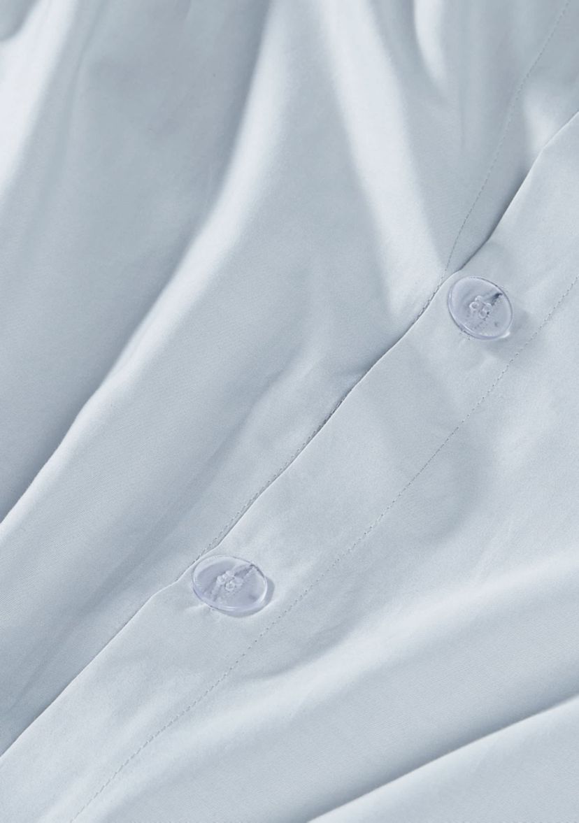 Vince Camuto 400TC Percale Light Blue King 3 Piece Duvet Set