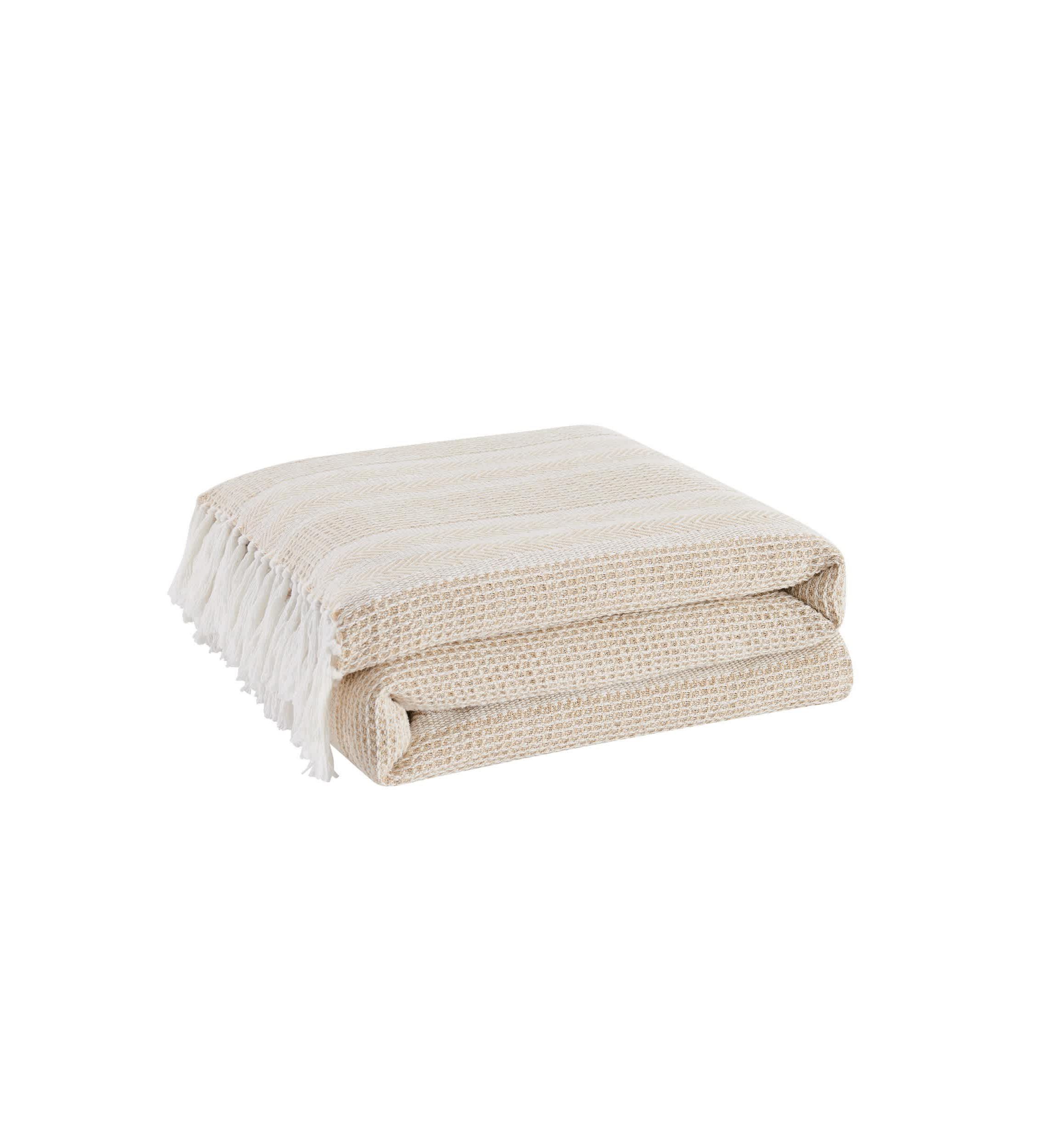 Oceanfront Resort Textured Stripe Green 50x60 Throw