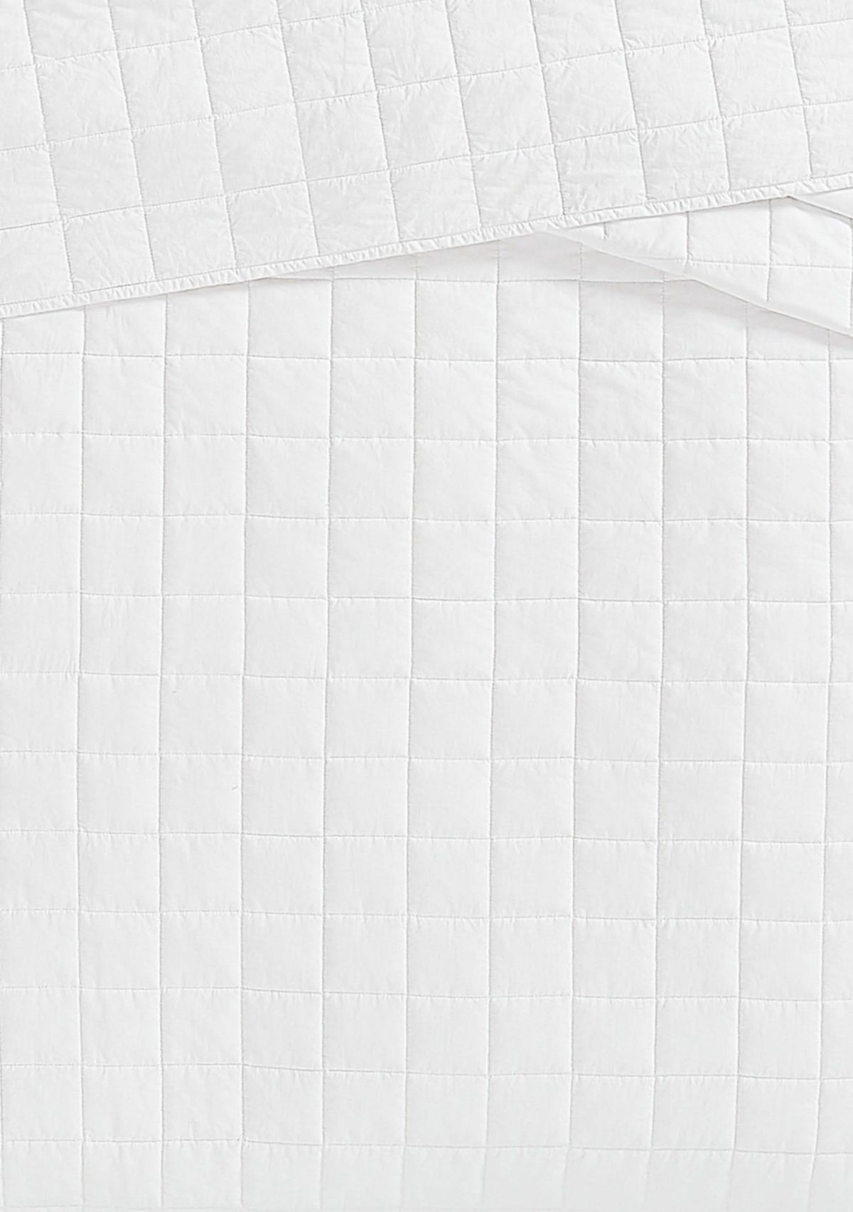 The Farmhouse by Rachel Ashwell Ruffled Washed Cotton White Full/Queen 3 Piece Quilt Set