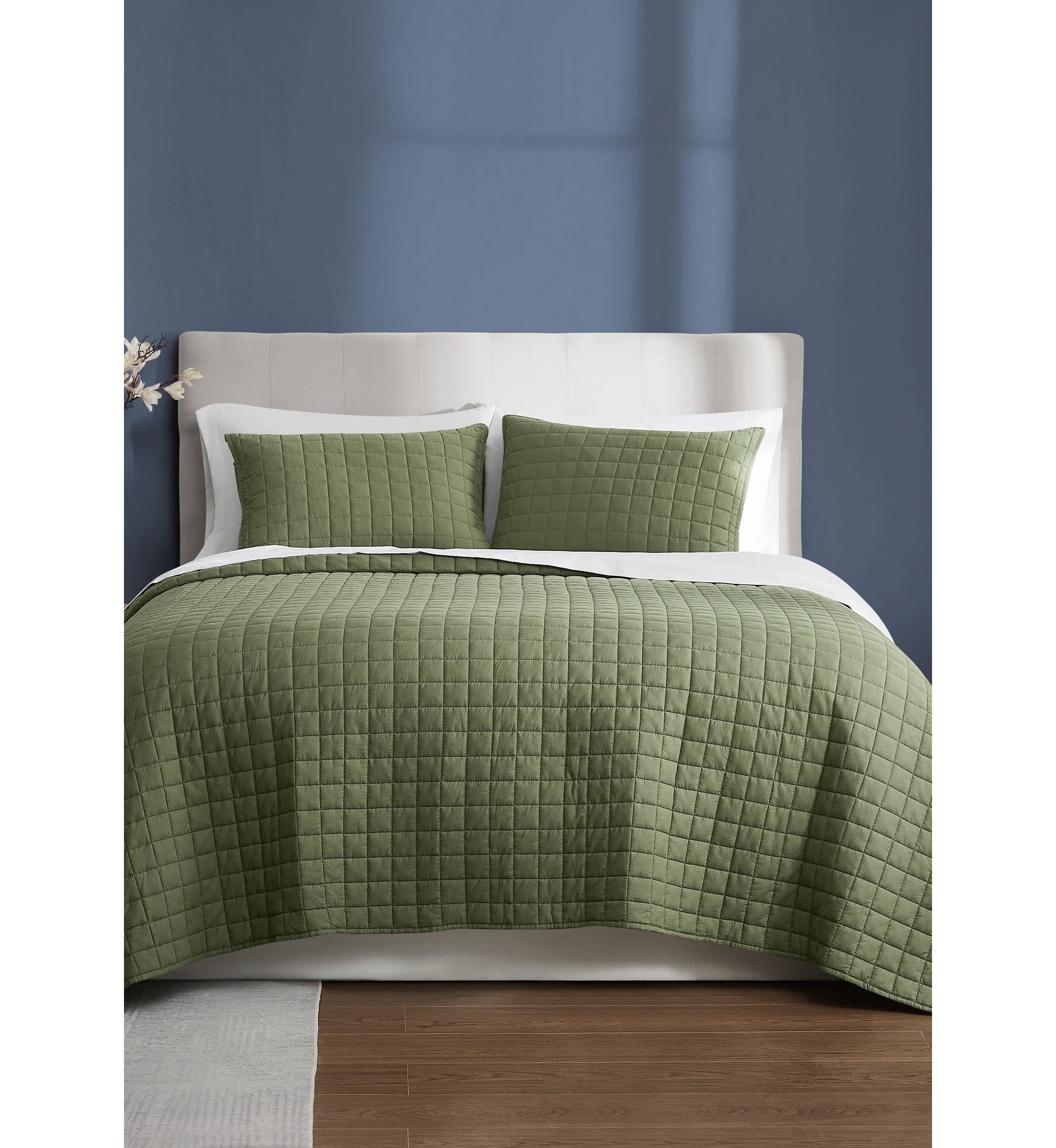 Brooklyn Loom Essential Cotton Natural Twin/Twin XL 2 Piece Quilt Set