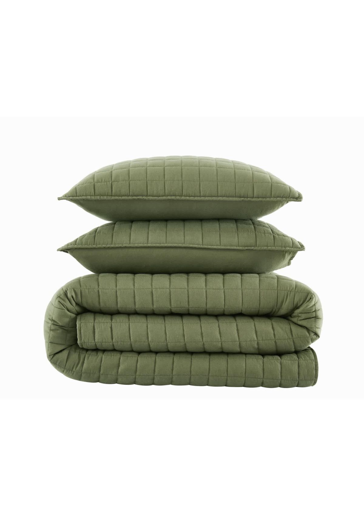 Brooklyn Loom Essential Cotton Natural Twin/Twin XL 2 Piece Quilt Set