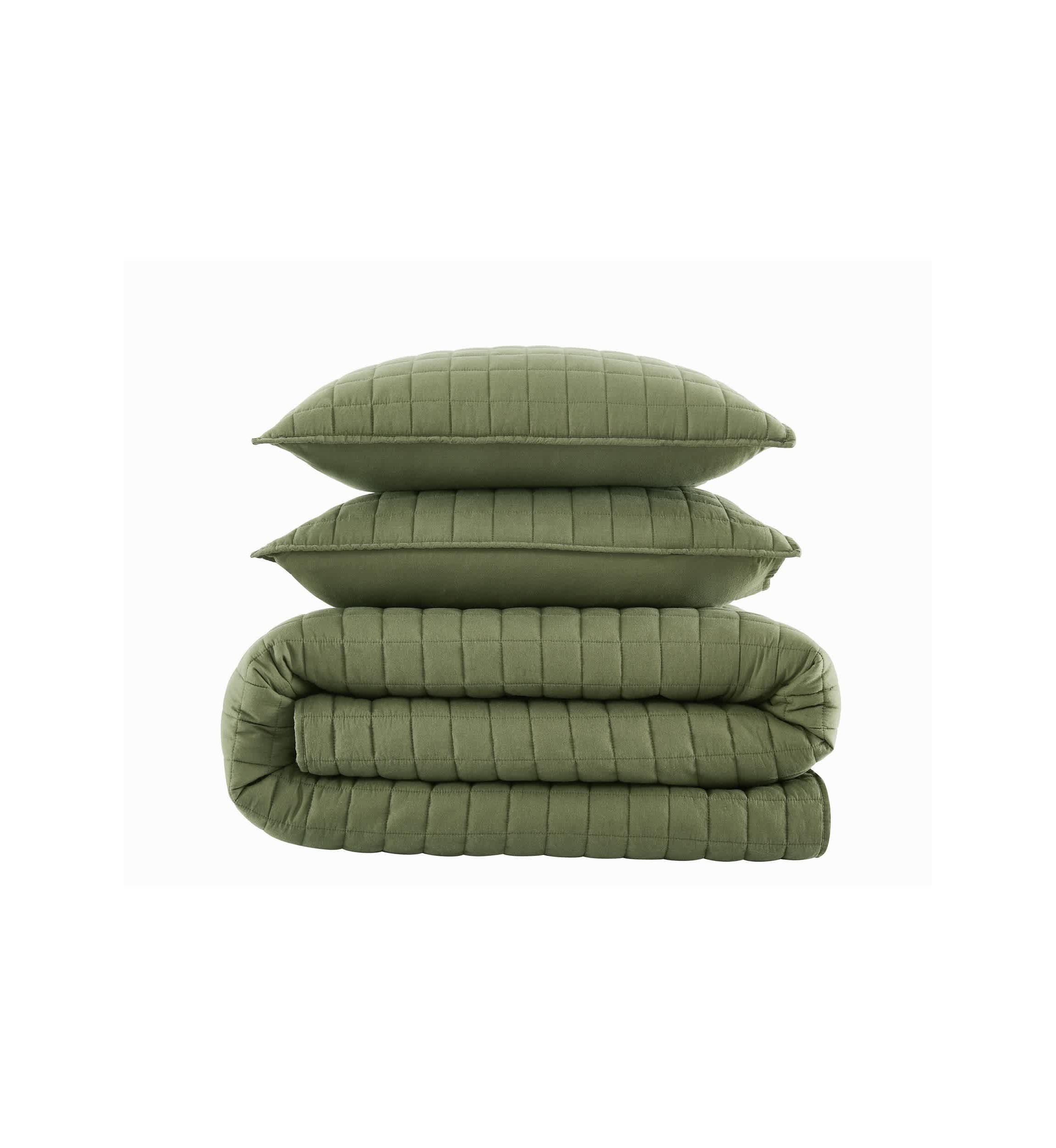 Brooklyn Loom Essential Cotton Natural Twin/Twin XL 2 Piece Quilt Set