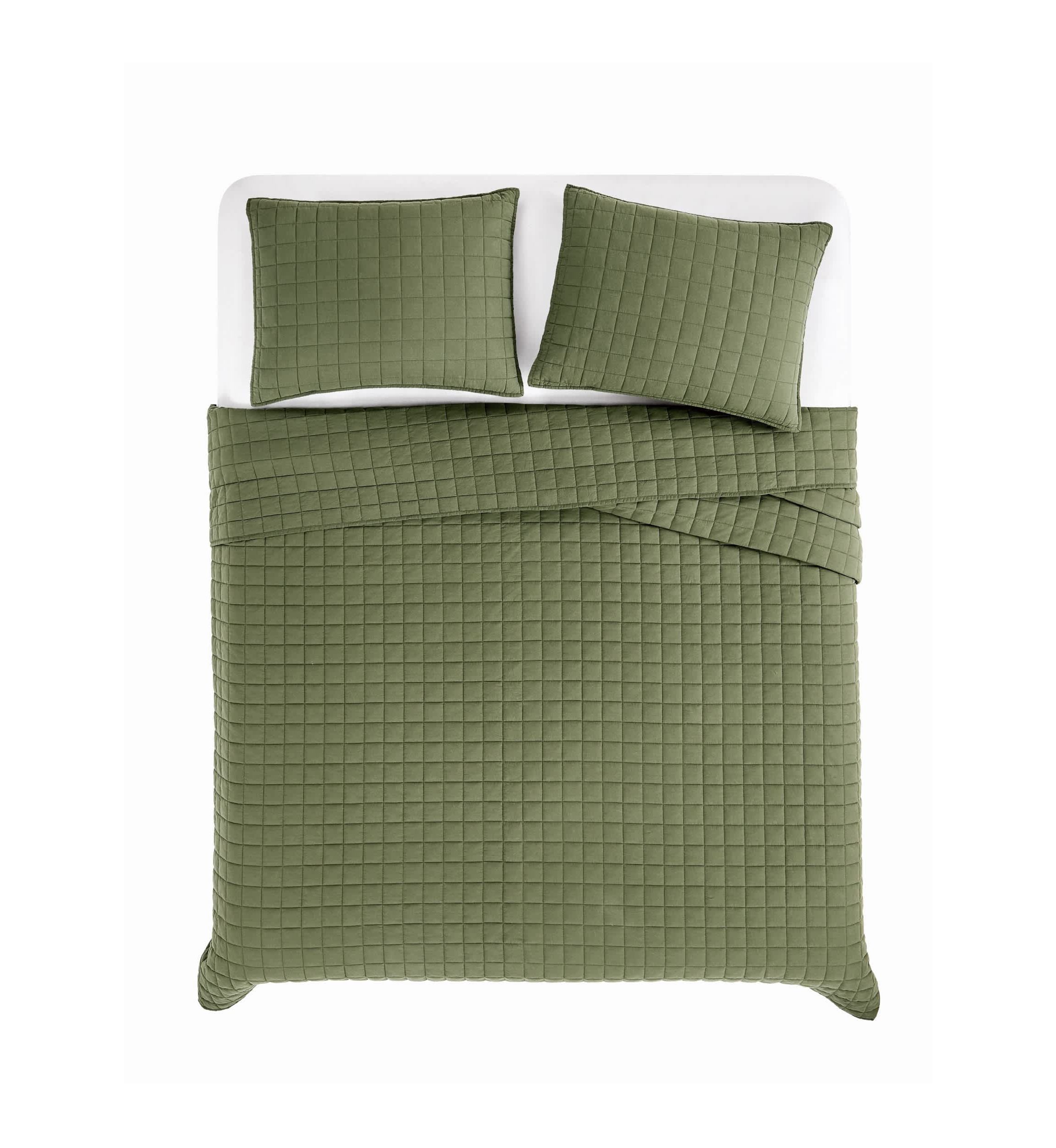 Brooklyn Loom Essential Cotton Natural Twin/Twin XL 2 Piece Quilt Set