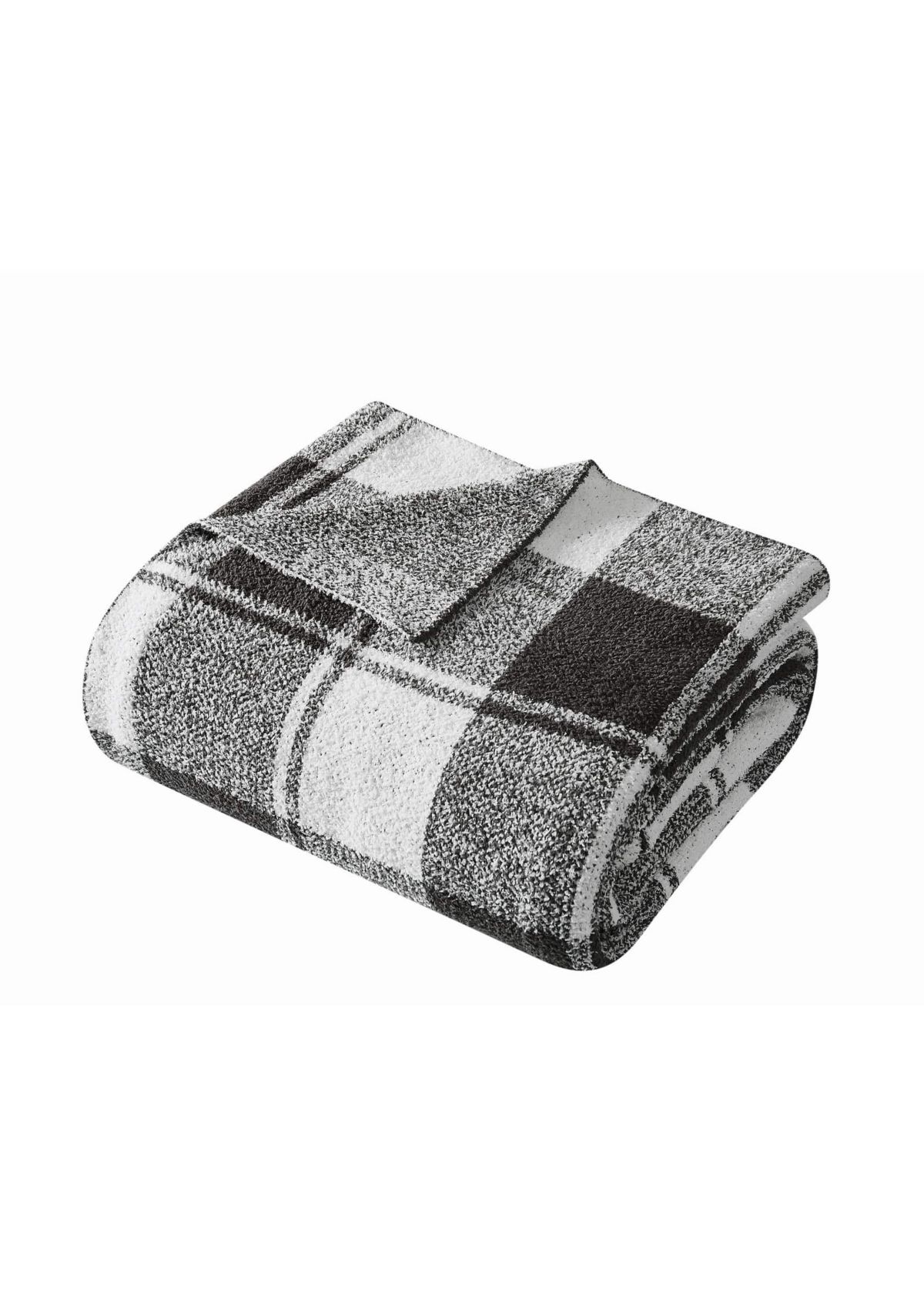 Brooklyn Loom Dusted Plaid Green 50x70 Throw