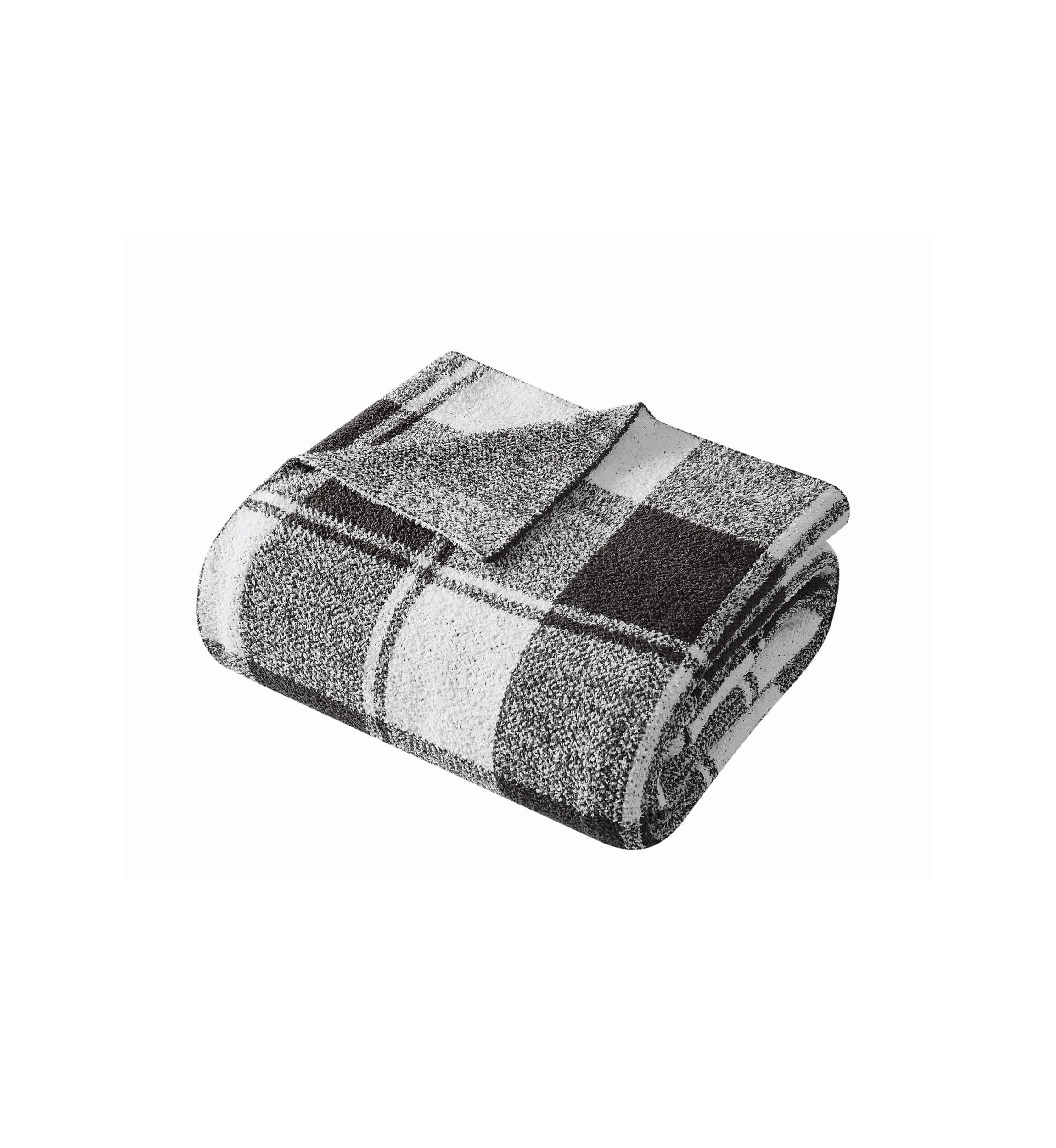 Brooklyn Loom Dusted Plaid Green 50x70 Throw