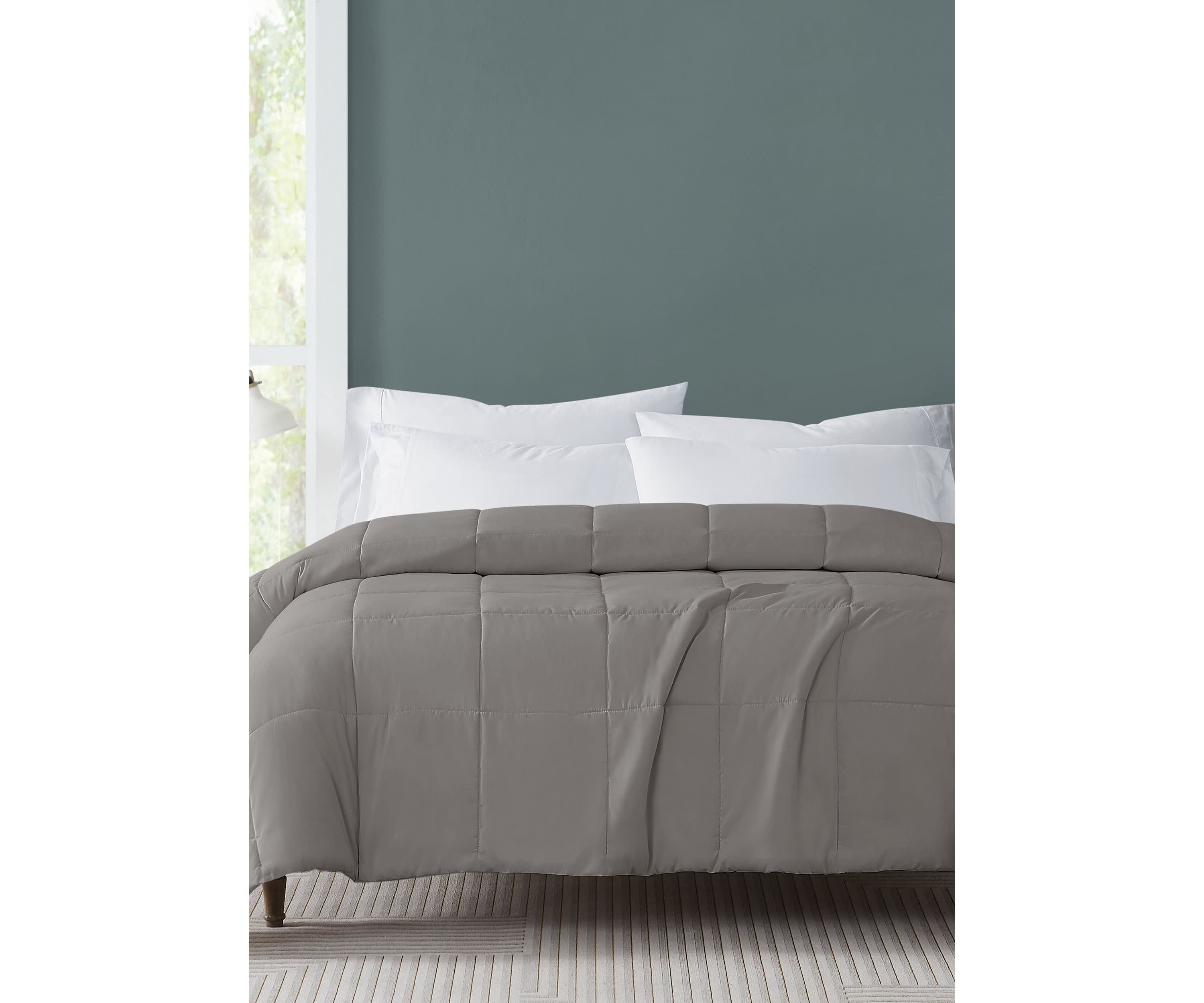 Truly Soft Everyday Solid Grey Full/Queen Down Alternative Blanket