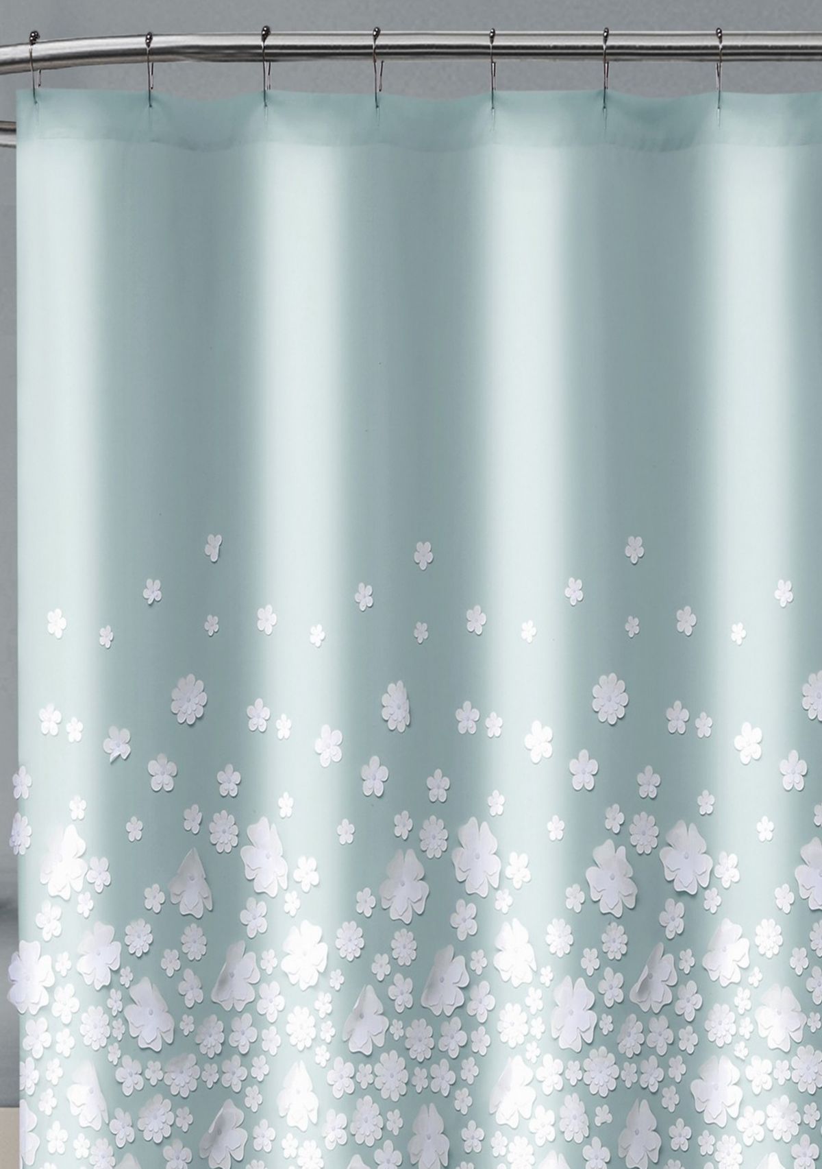 Confetti Flowers Shower Curtain