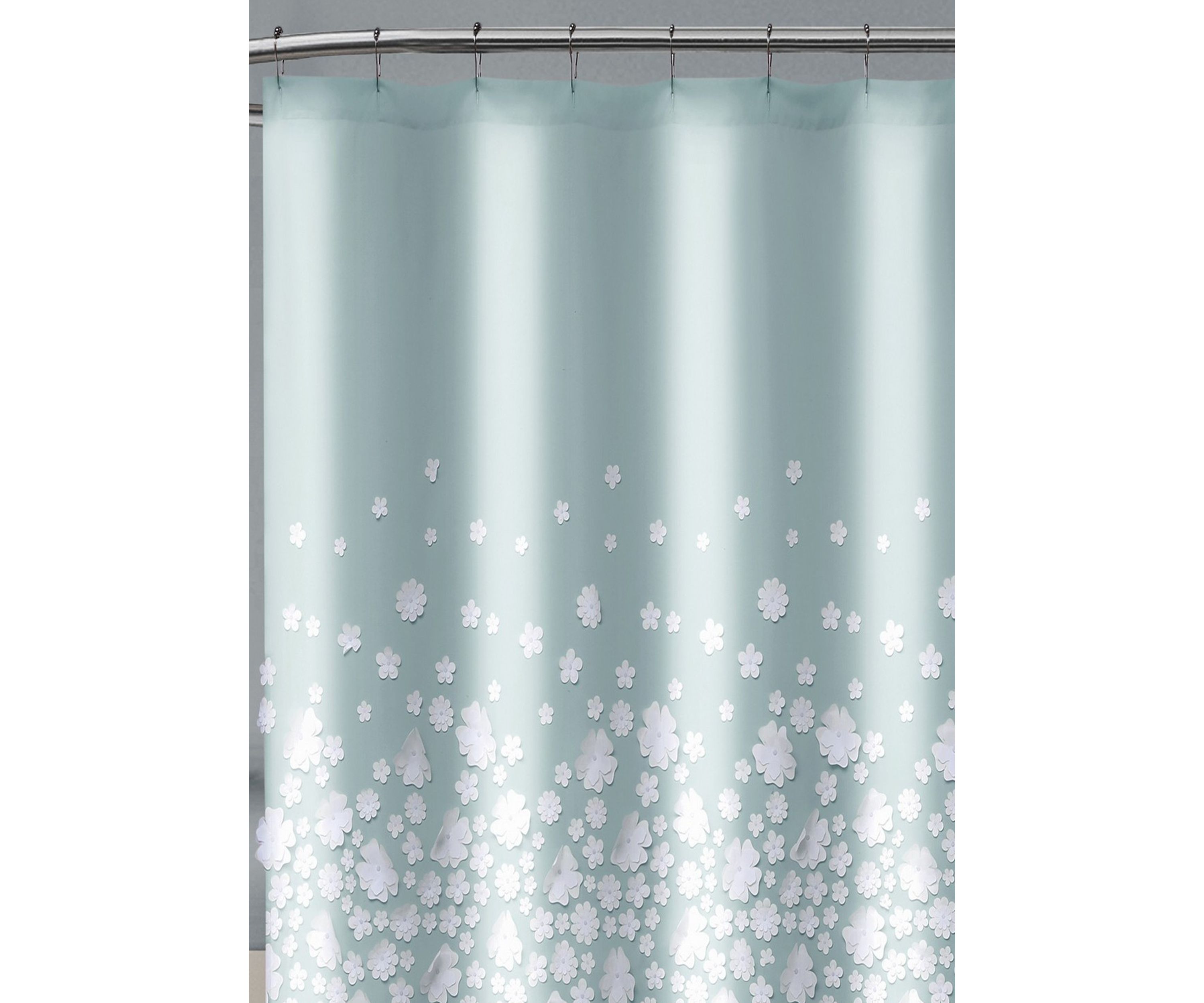 Confetti Flowers Shower Curtain