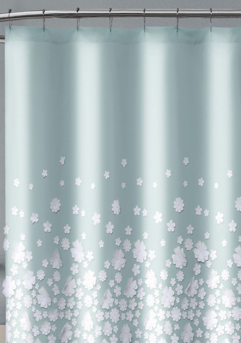 Confetti Flowers Shower Curtain