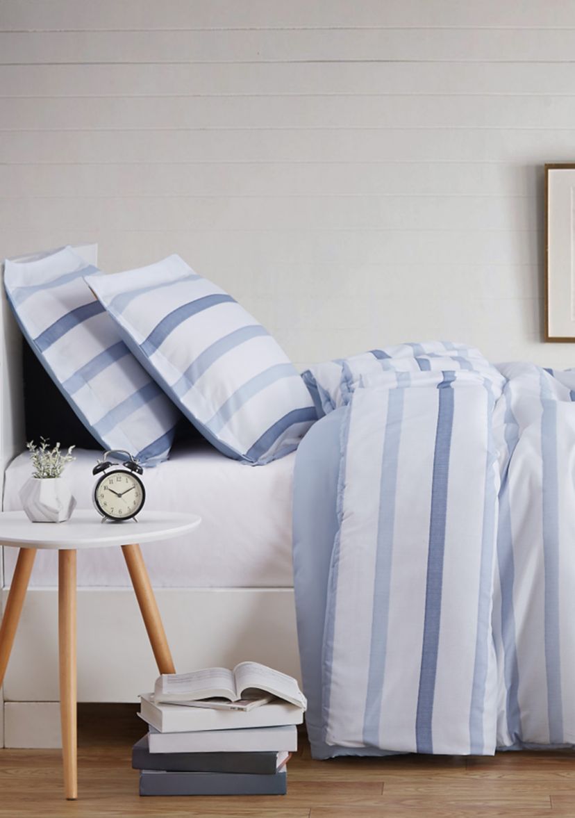 Waffle Stripe Duvet Set
