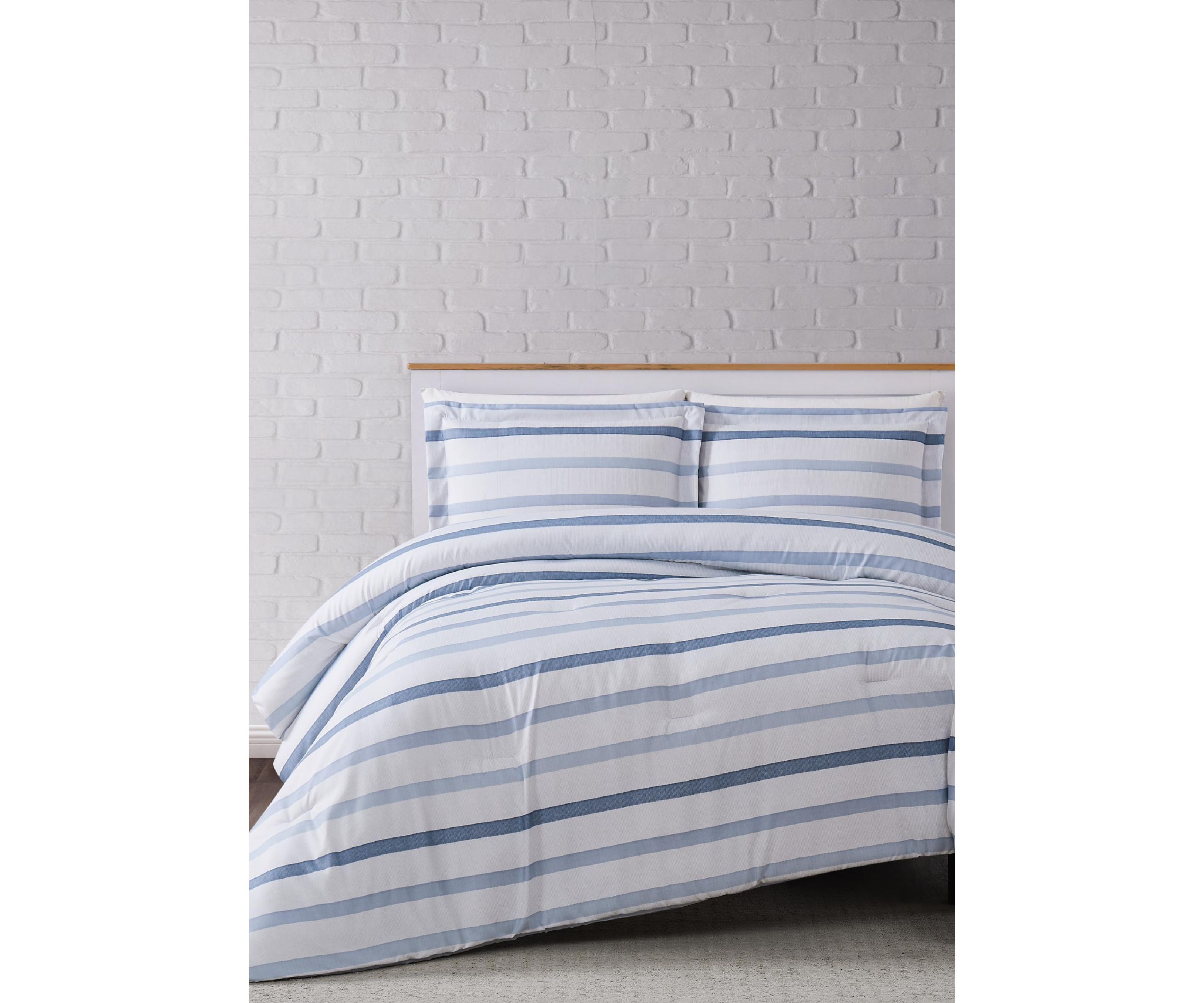 Waffle Stripe Comforter Set