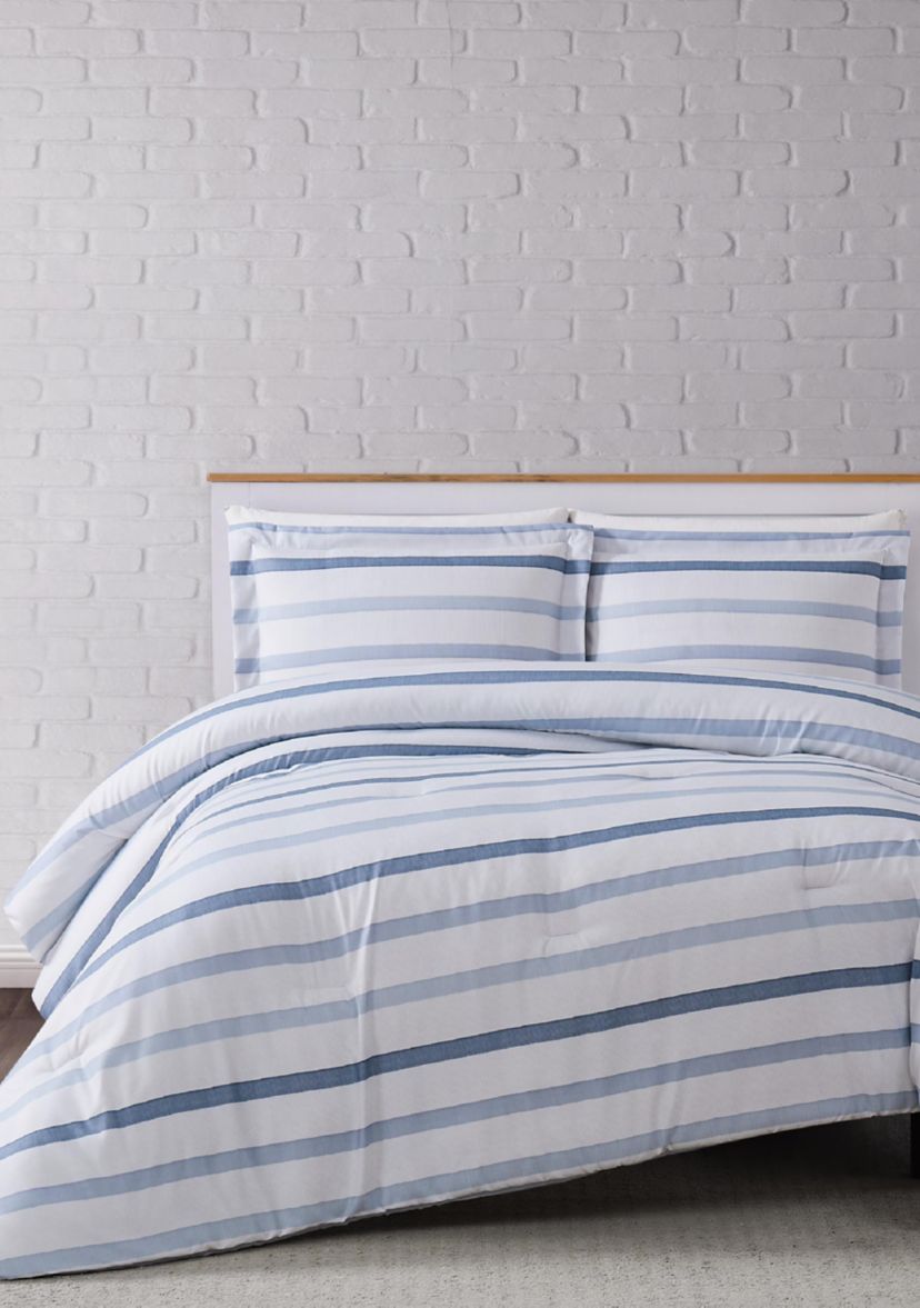 Waffle Stripe Comforter Set