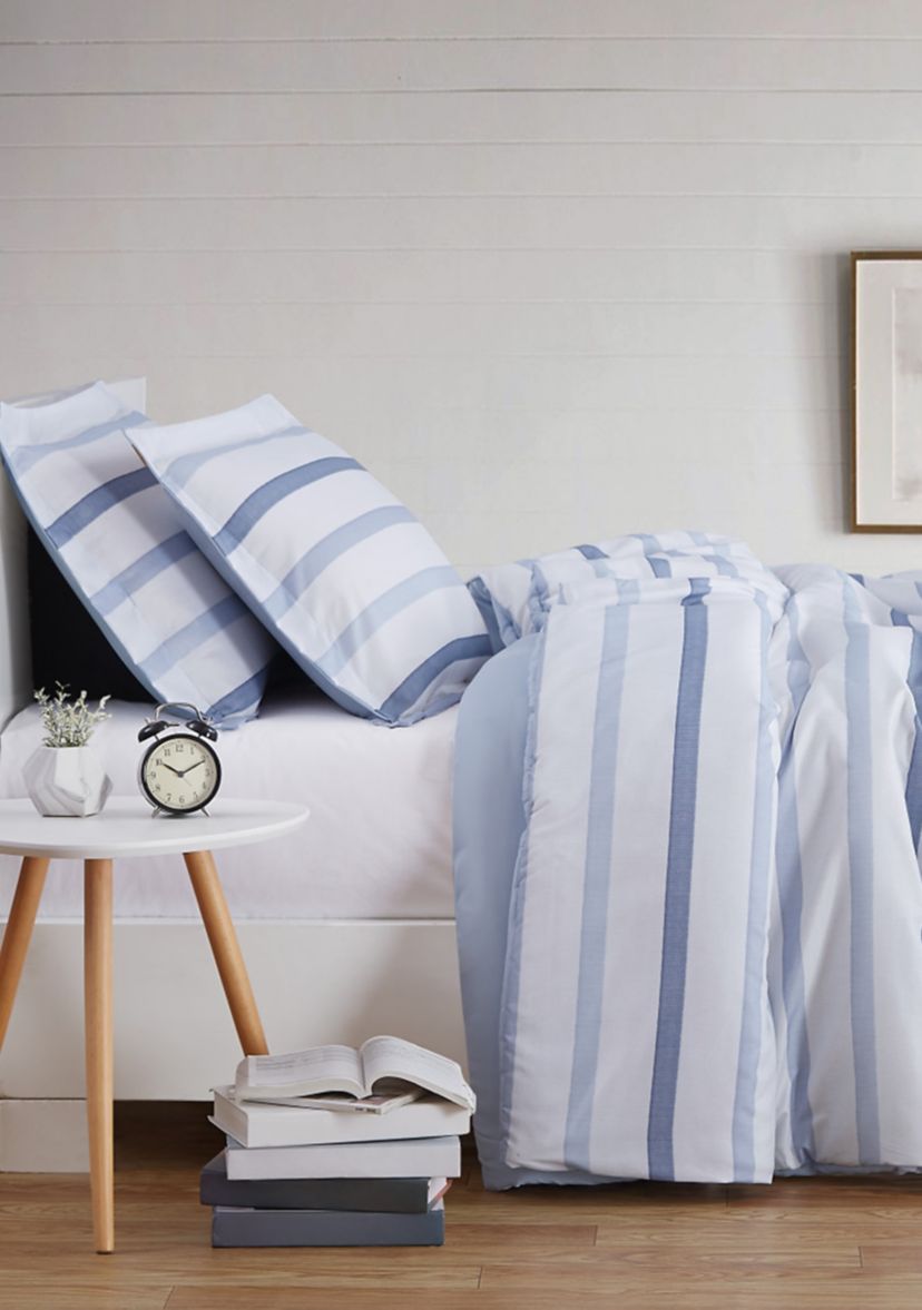 Waffle Stripe Comforter Set