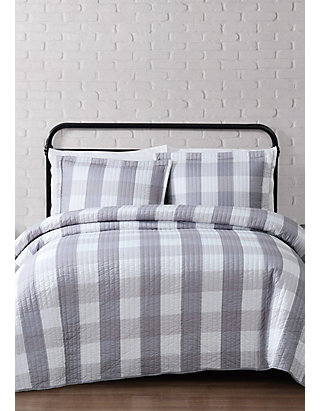 Truly Soft Everyday Buffalo Check Quilt, Buffalo Plaid Twin Bedding Set