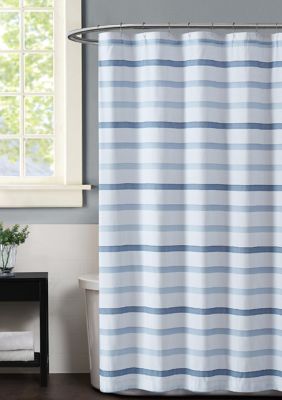 Truly Soft Waffle Stripe Shower Curtain | belk