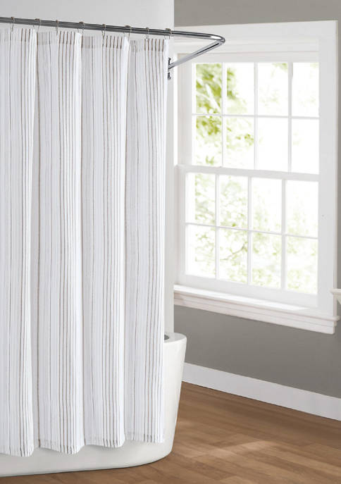 Cottage Classics™ Warm Hearth Stripe Shower Curtain
