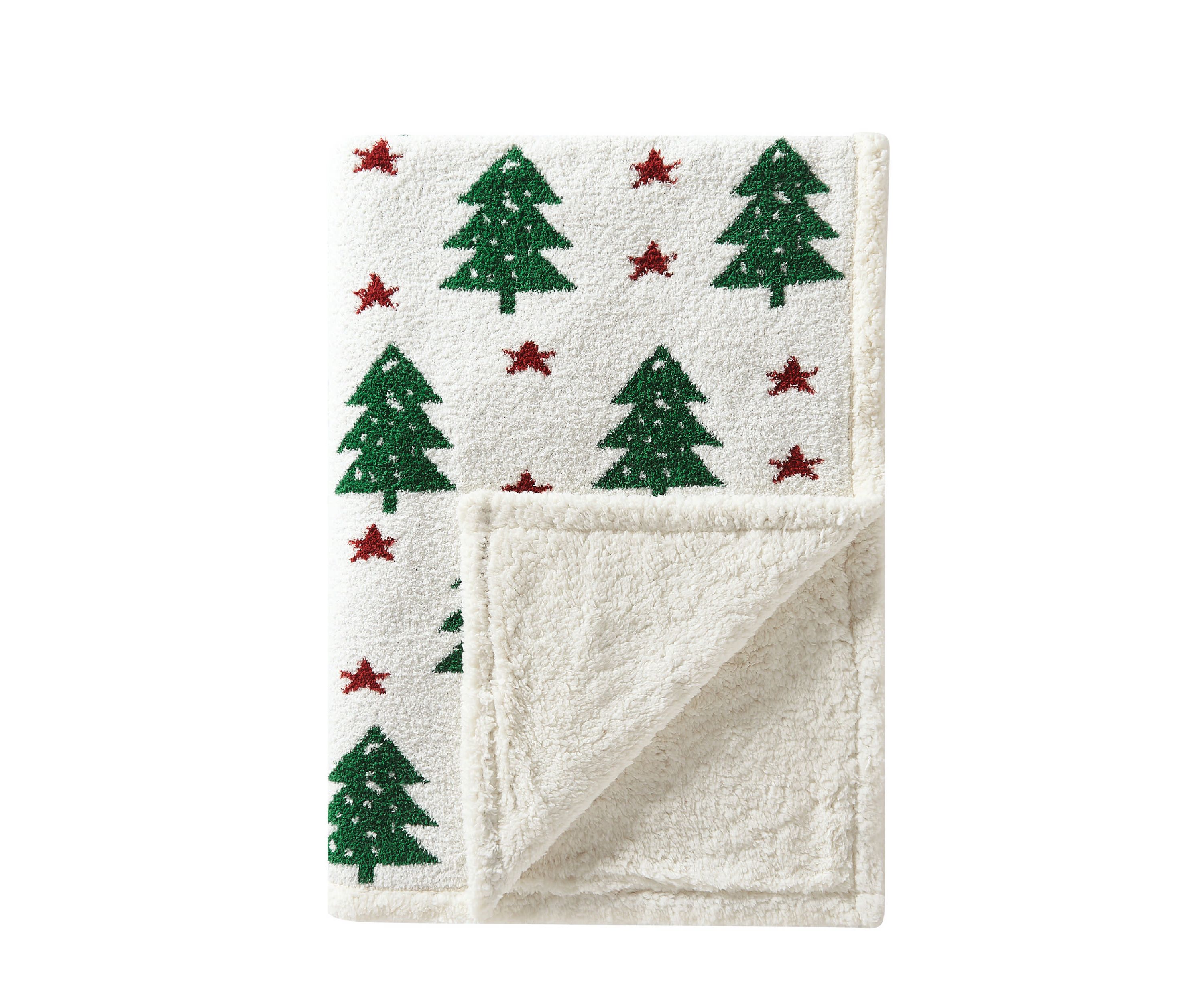 Truly Soft Cozy Tree and Star Throw