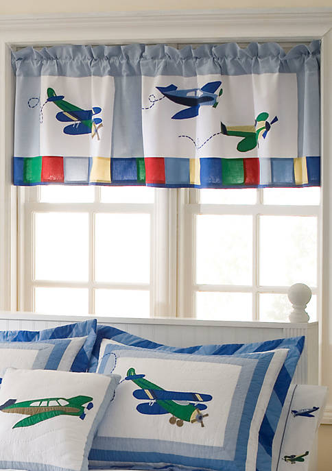 Fly Away Blue Valance 18-in. x 70-in.