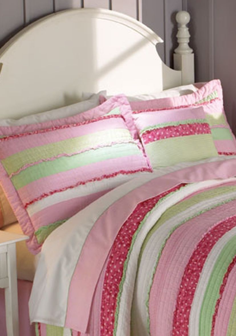 Annas Ruffle Pink Window Valance 18-in. x 70-in.
