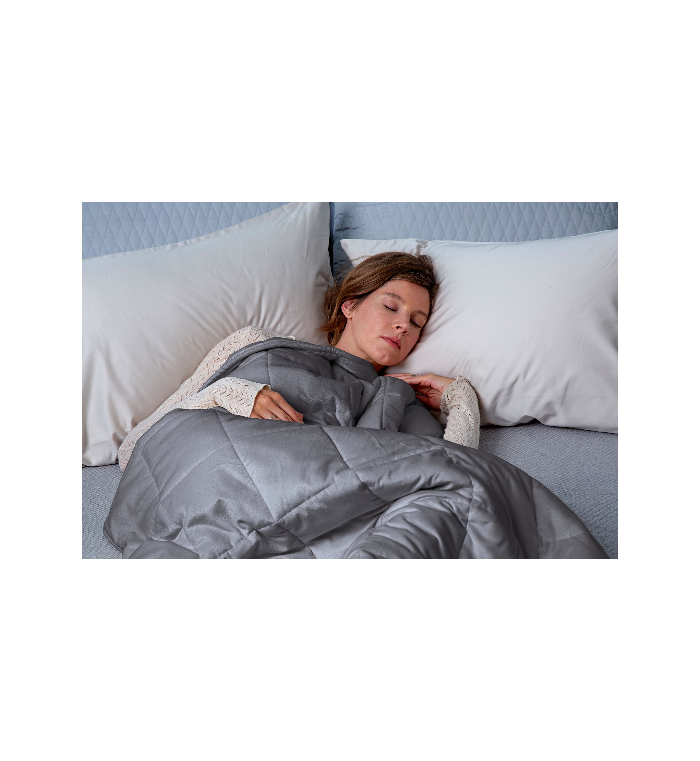 Quilted Plush 18 Pound Weighted Blanket