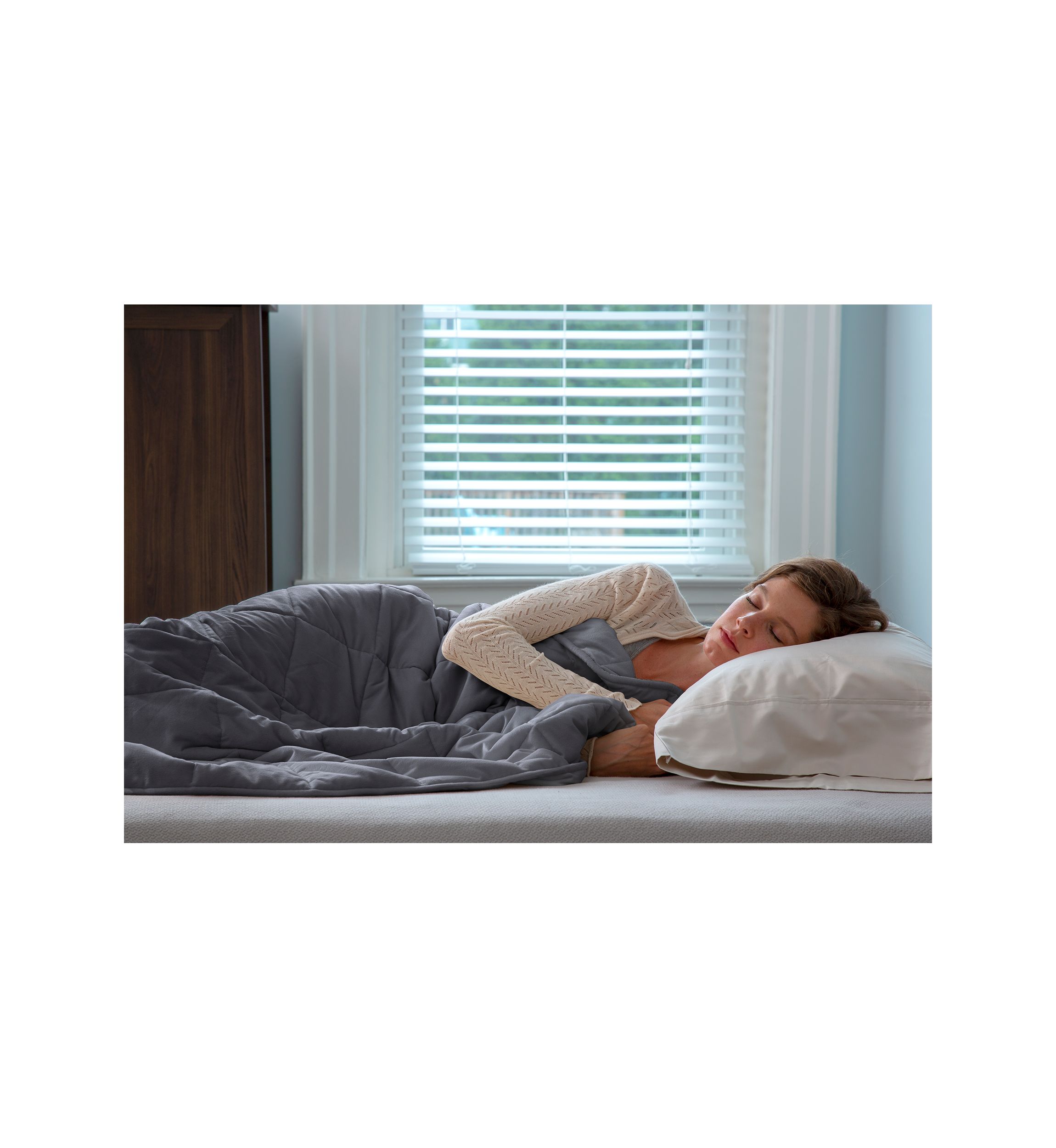 Quilted Plush 18 Pound Weighted Blanket