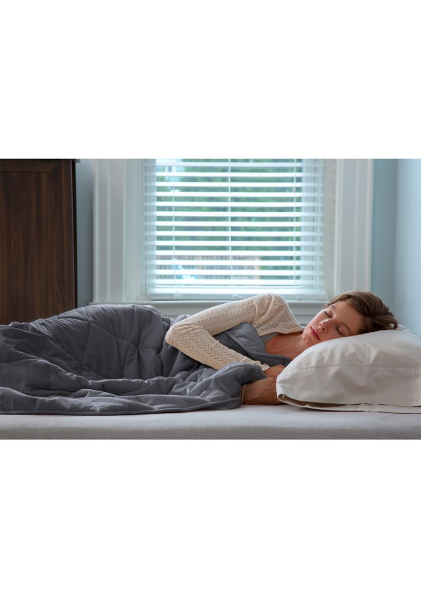 Quilted Plush 18 Pound Weighted Blanket
