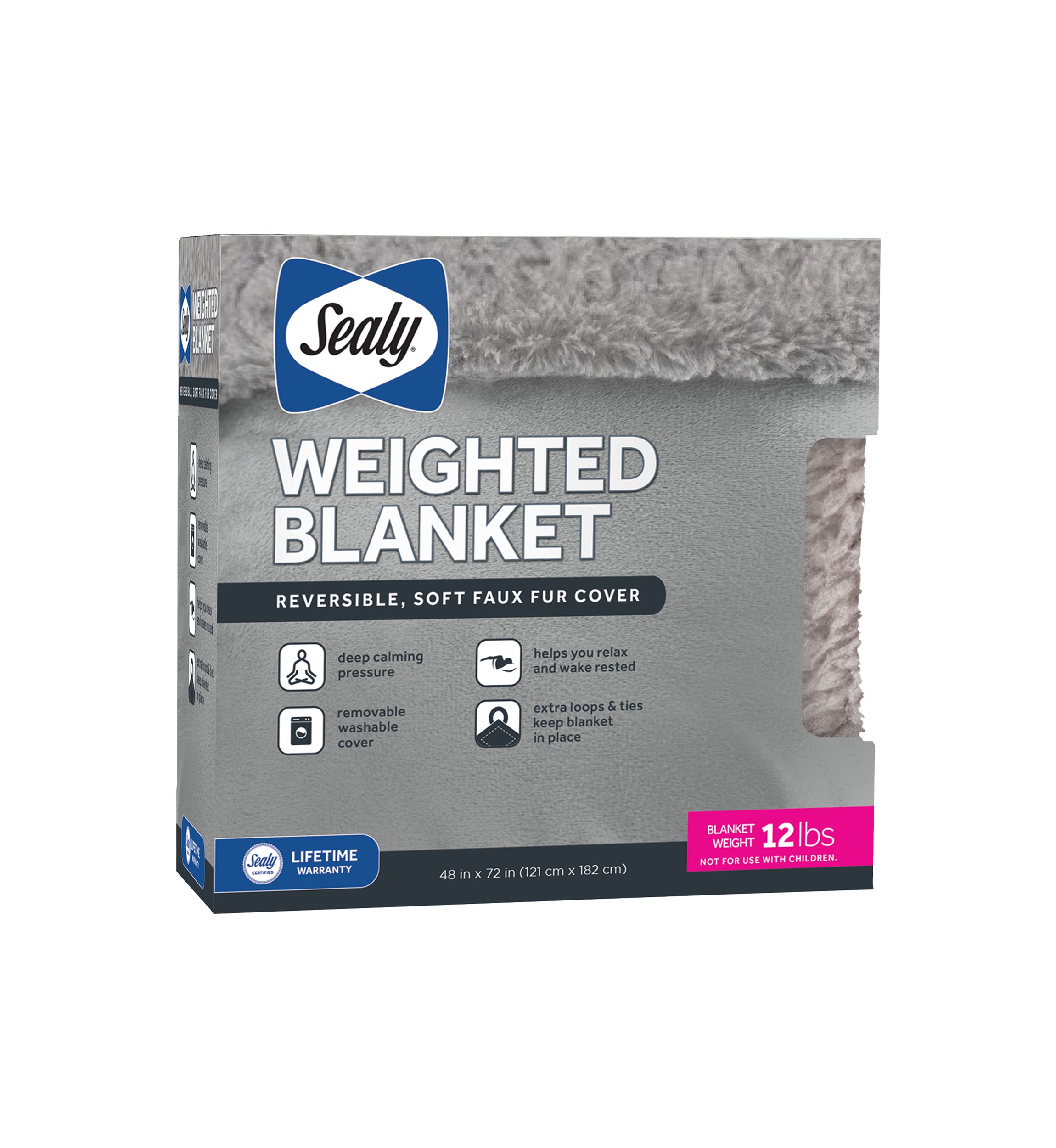 Faux Fur 12 Pound Weighted Blanket
