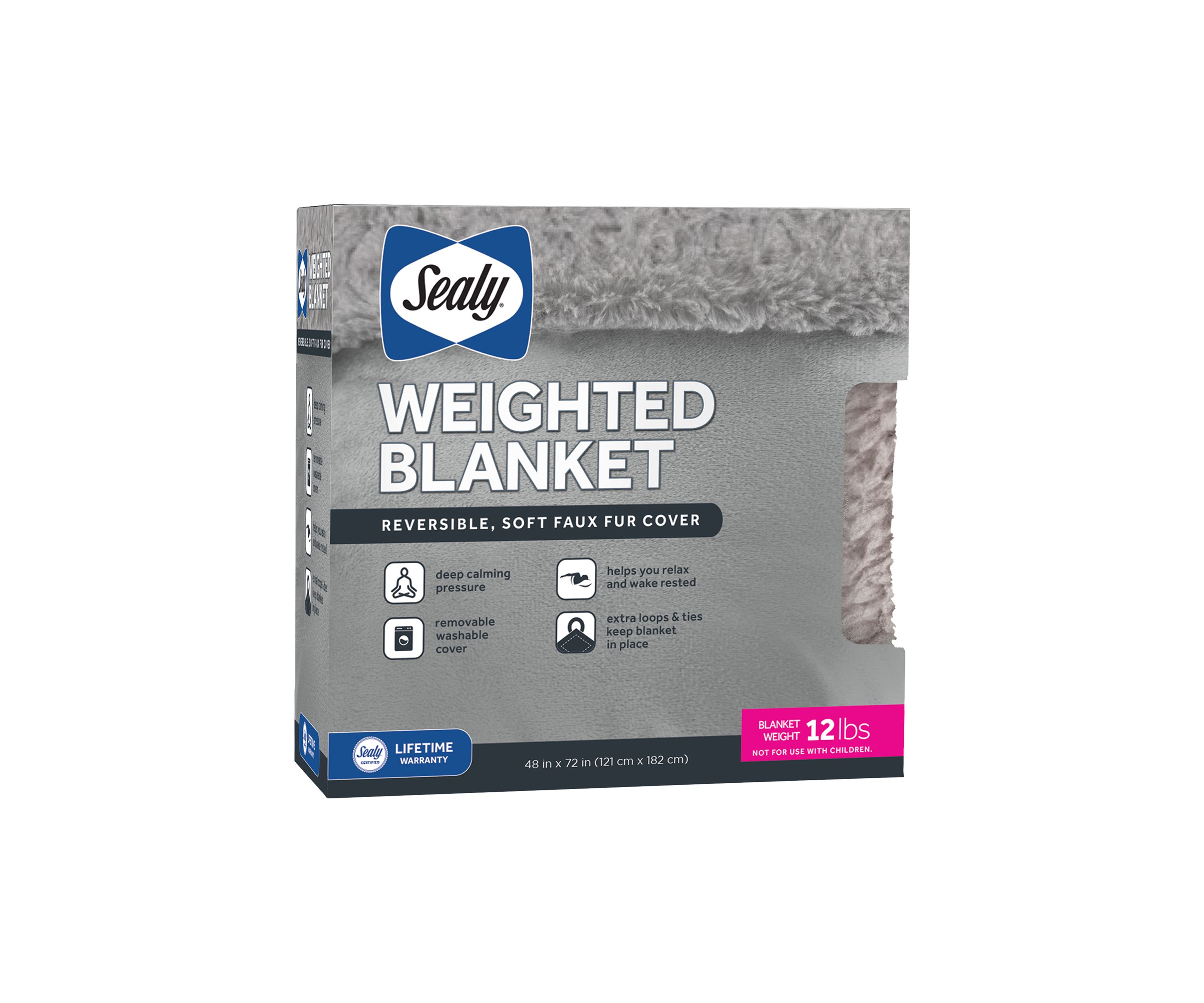 Faux Fur 12 Pound Weighted Blanket