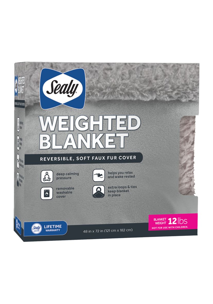 Faux Fur 12 Pound Weighted Blanket