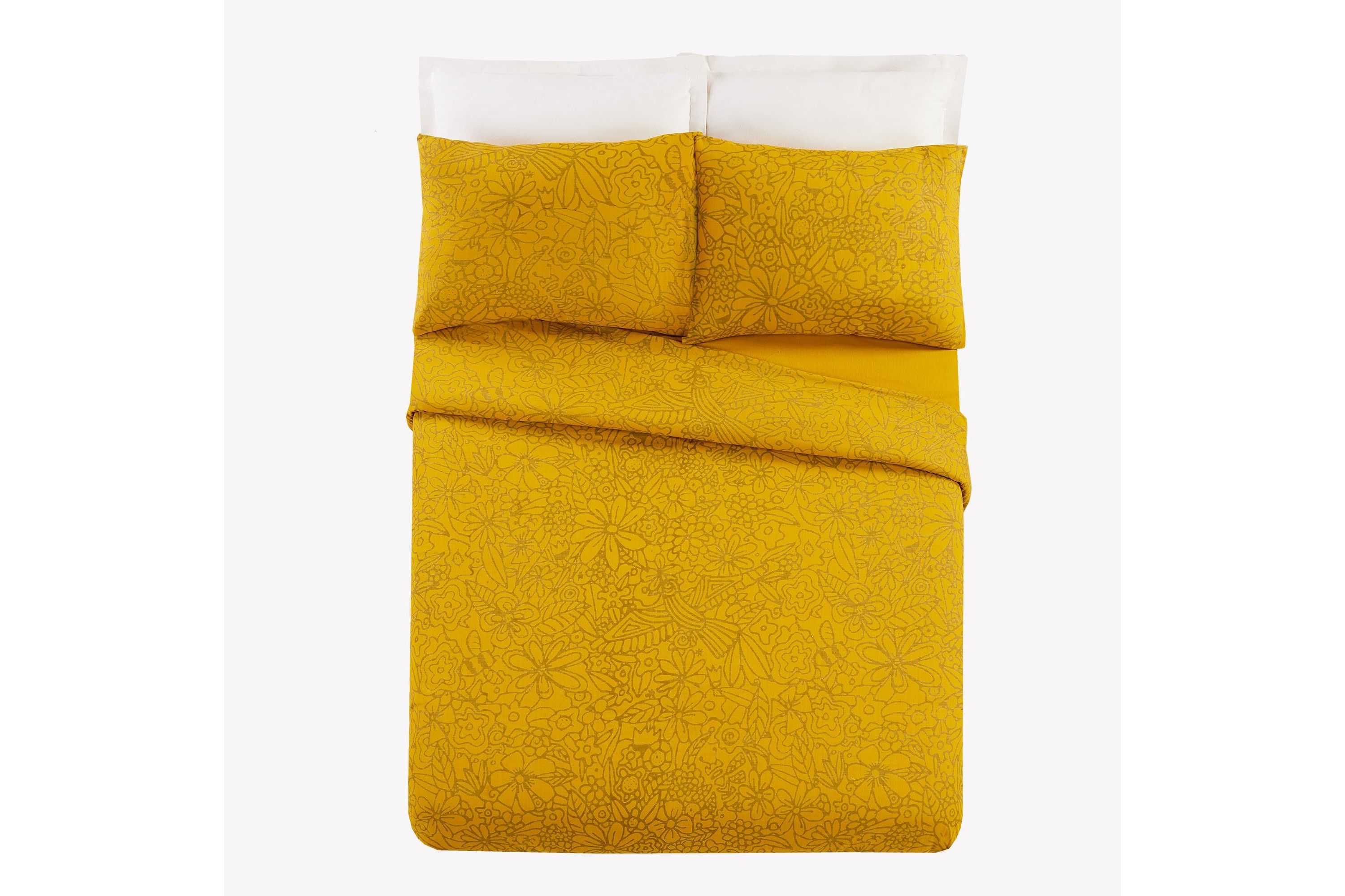 Birds and Bee 3-Piece Duvet Cover Set by Jungalow