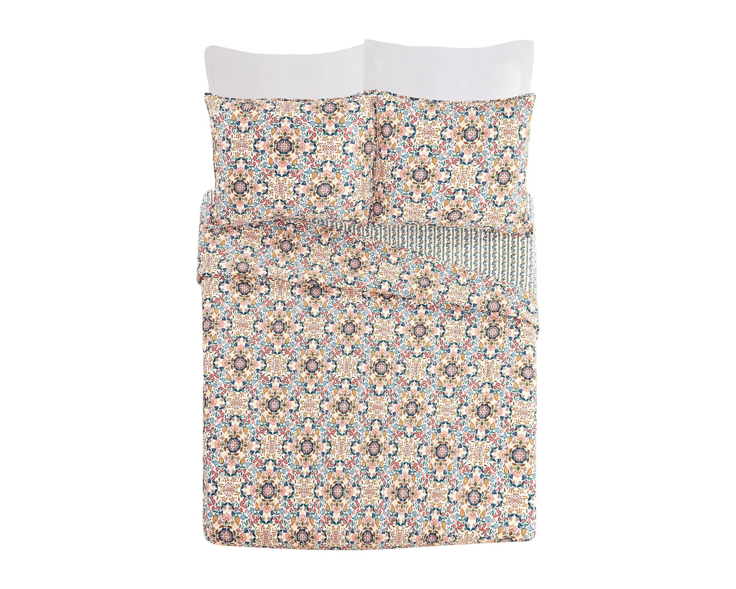 Enchanted Mandala 3-Piece Cotton Quilt Set