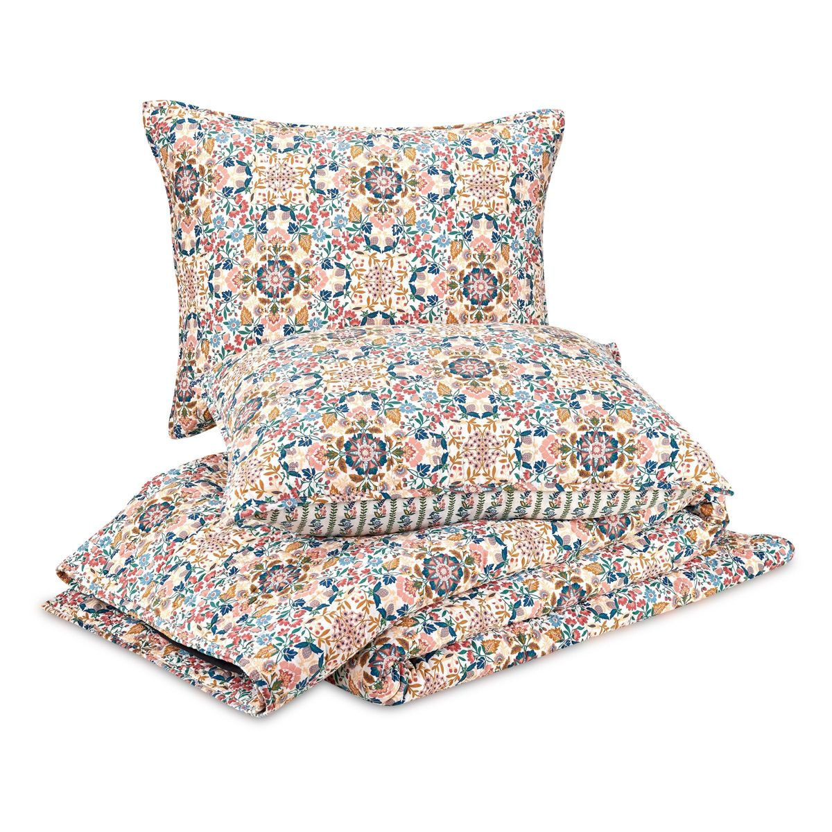 Enchanted Mandala 3-Piece Cotton Quilt Set