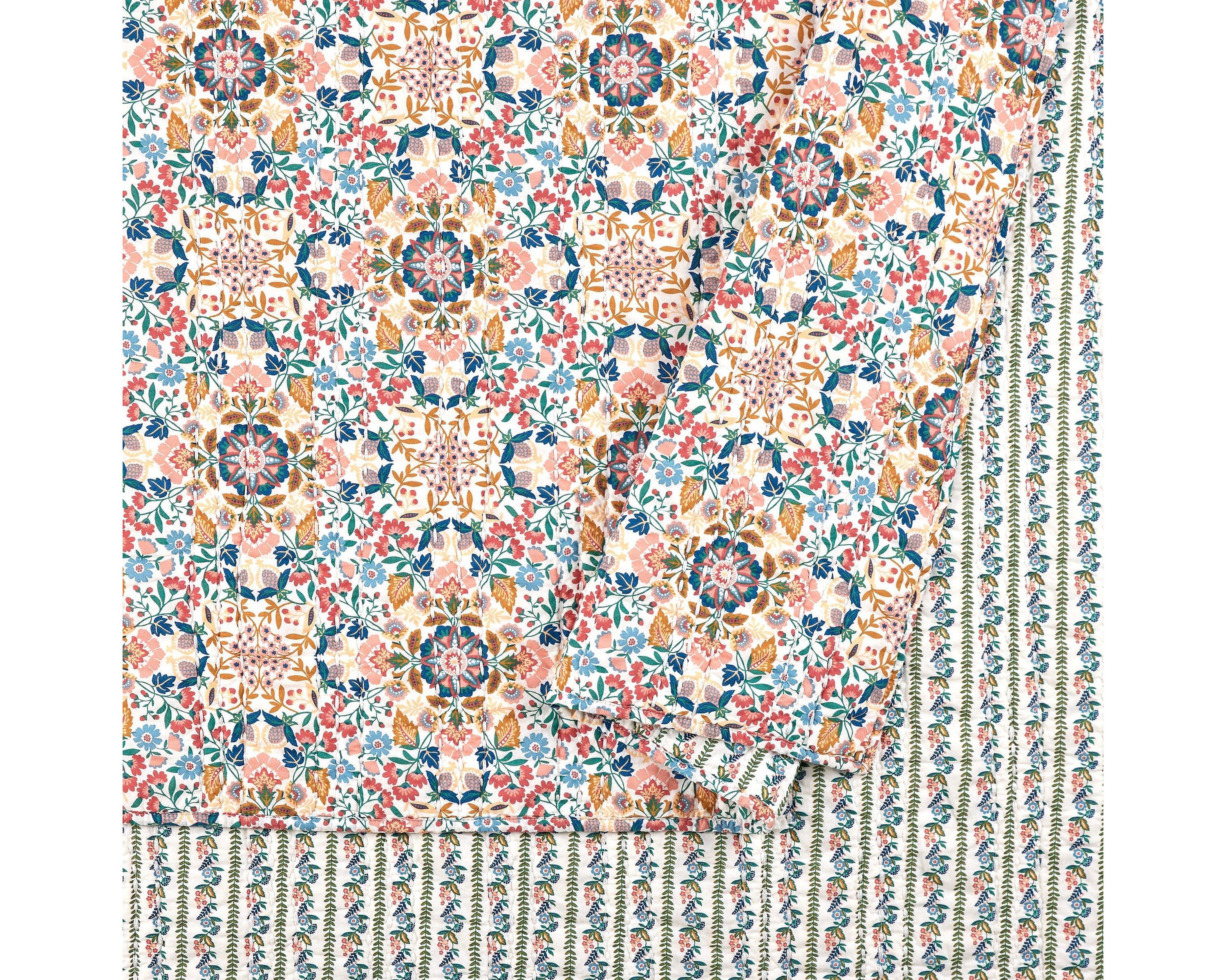 Enchanted Mandala 3-Piece Cotton Quilt Set
