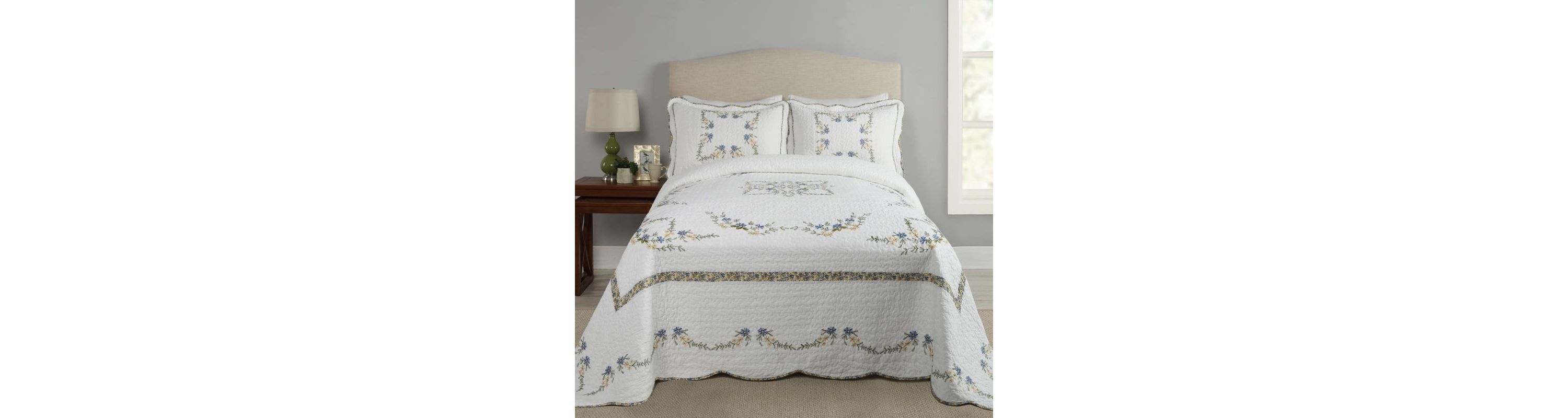 Heather Embroidered Pillow Sham
