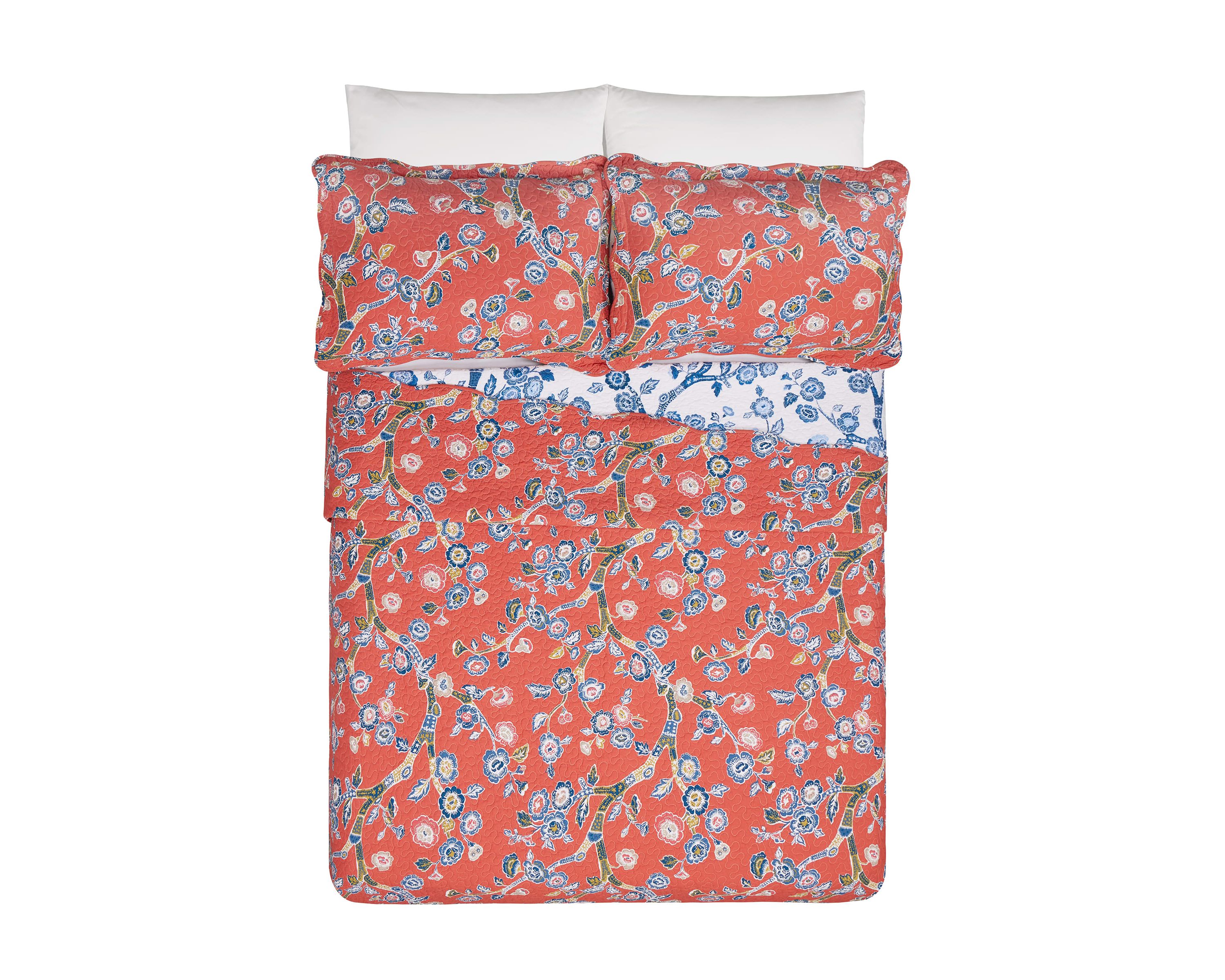 Jaipur Dreams 3-Piece Reversible Quilt Set