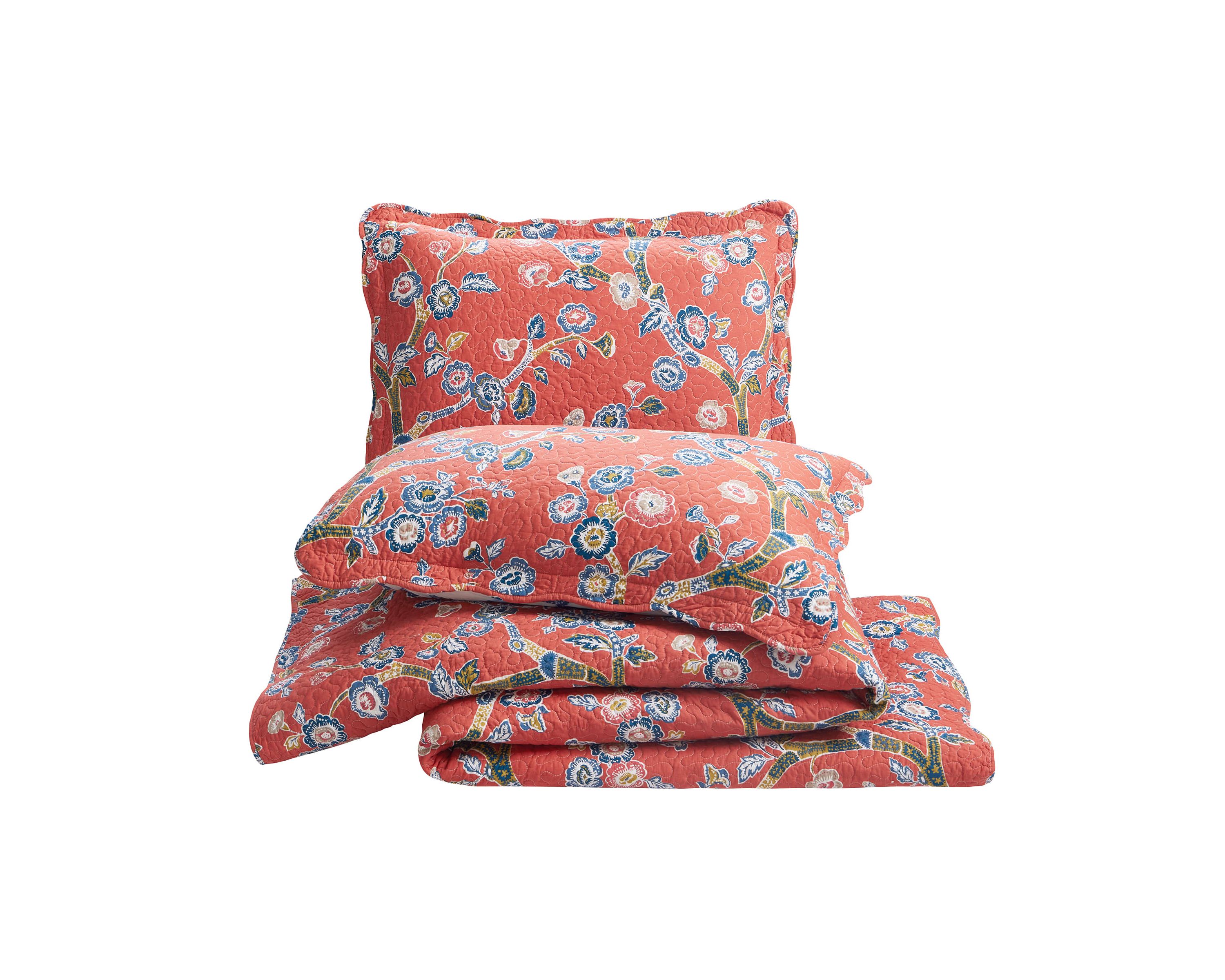Jaipur Dreams 3-Piece Reversible Quilt Set
