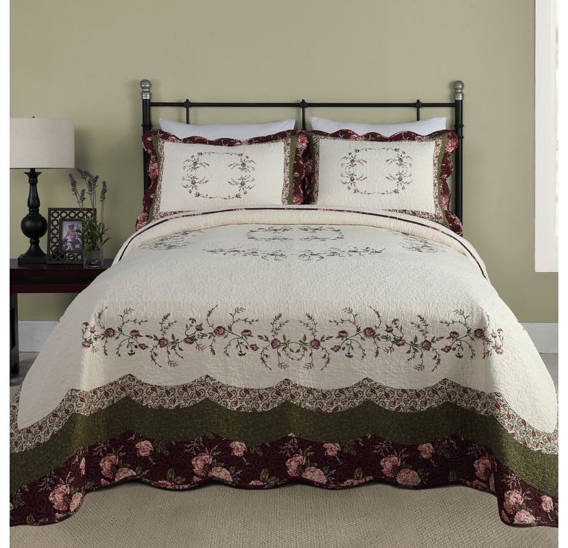 Brooke Embroidered Bedspread