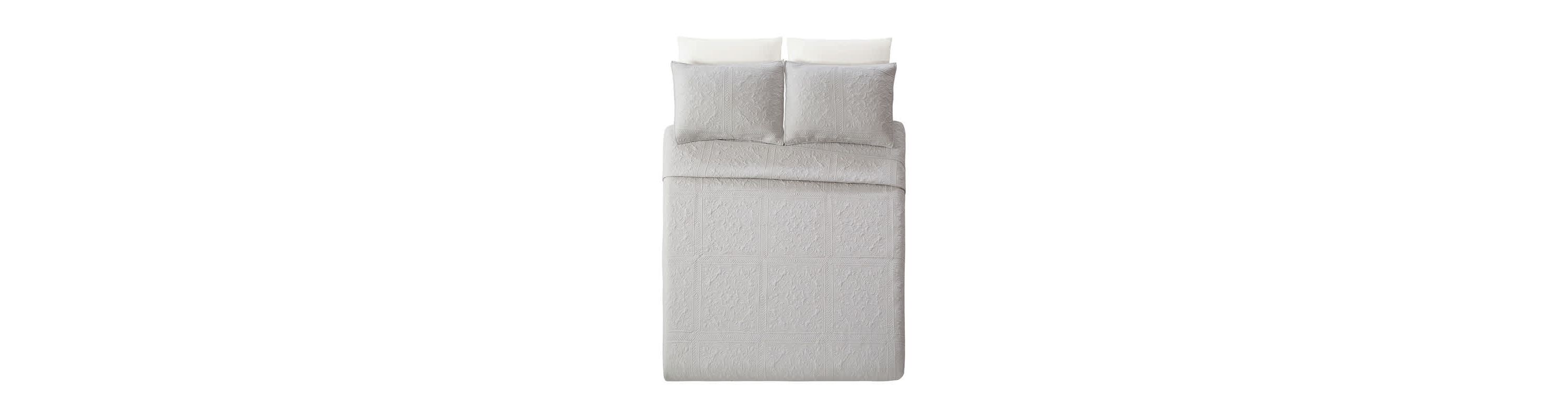 Solid Stitch 3-Piece Bedspread Set