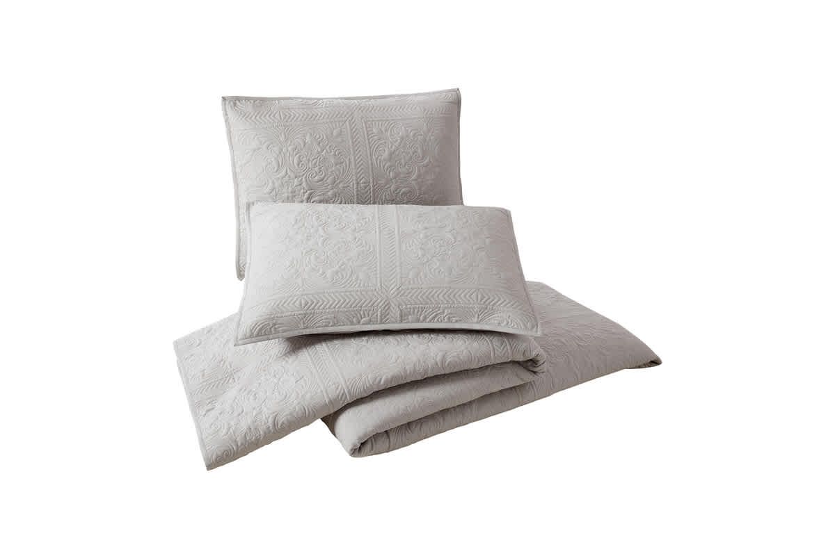 Solid Stitch 3-Piece Bedspread Set