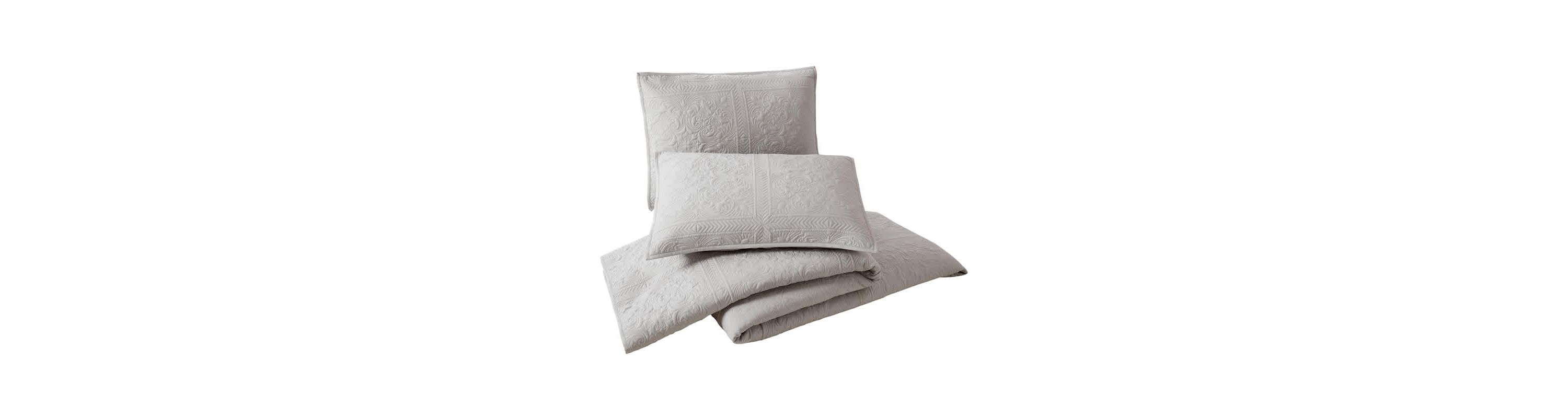 Solid Stitch 3-Piece Bedspread Set