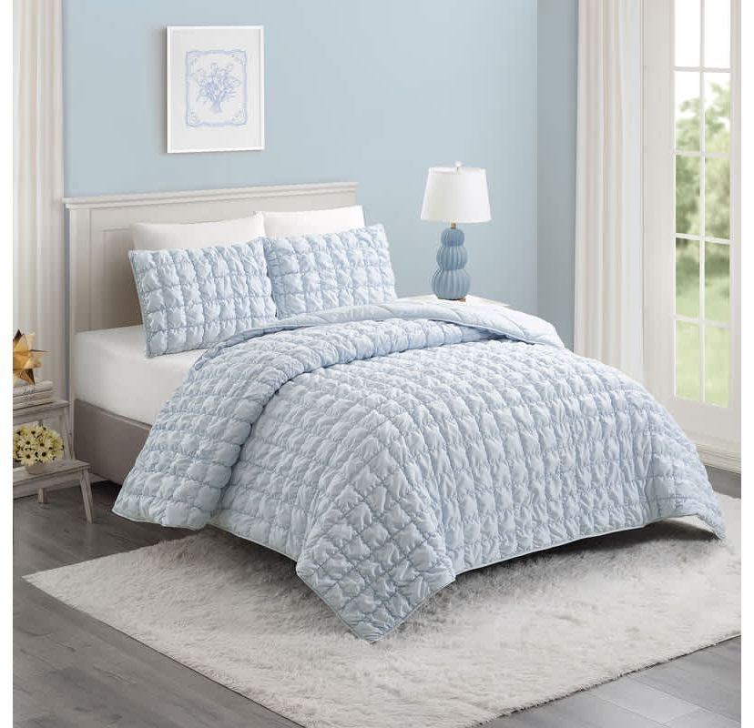 Dream Clouds Puffy Microfiber Quilt Set