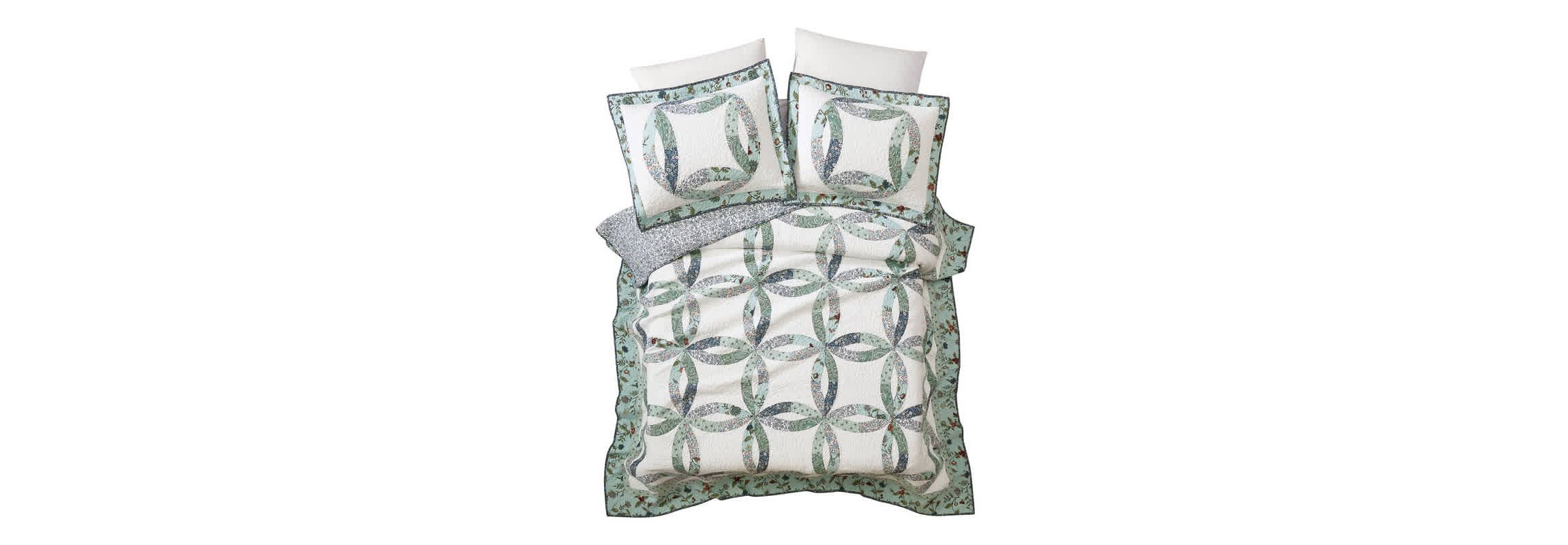 Felicity Wedding Ring Patchwork Quilt Set