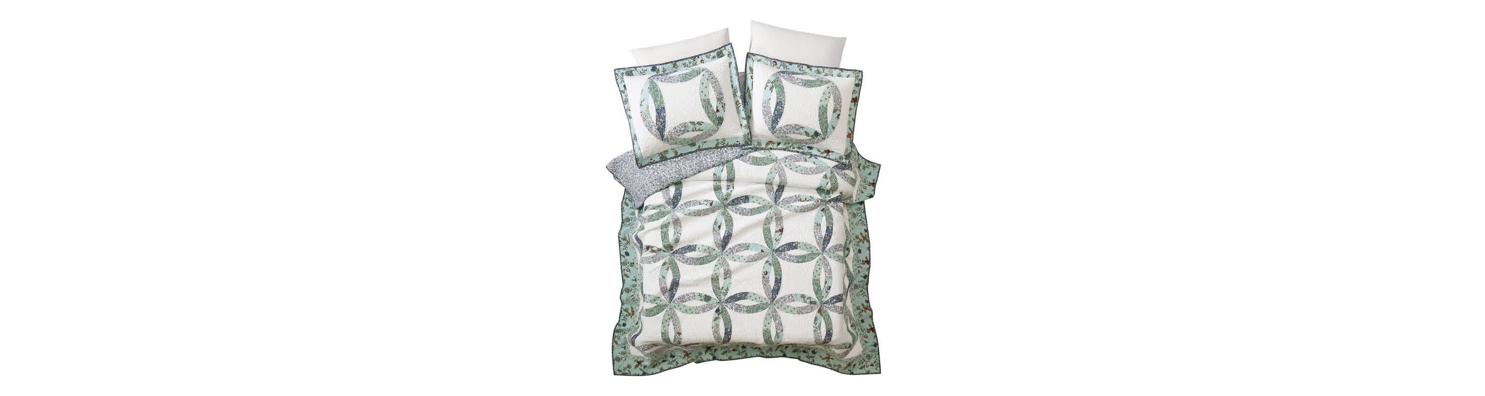 Felicity Wedding Ring Patchwork Quilt Set