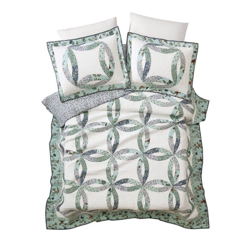 Felicity Wedding Ring Patchwork Quilt Set