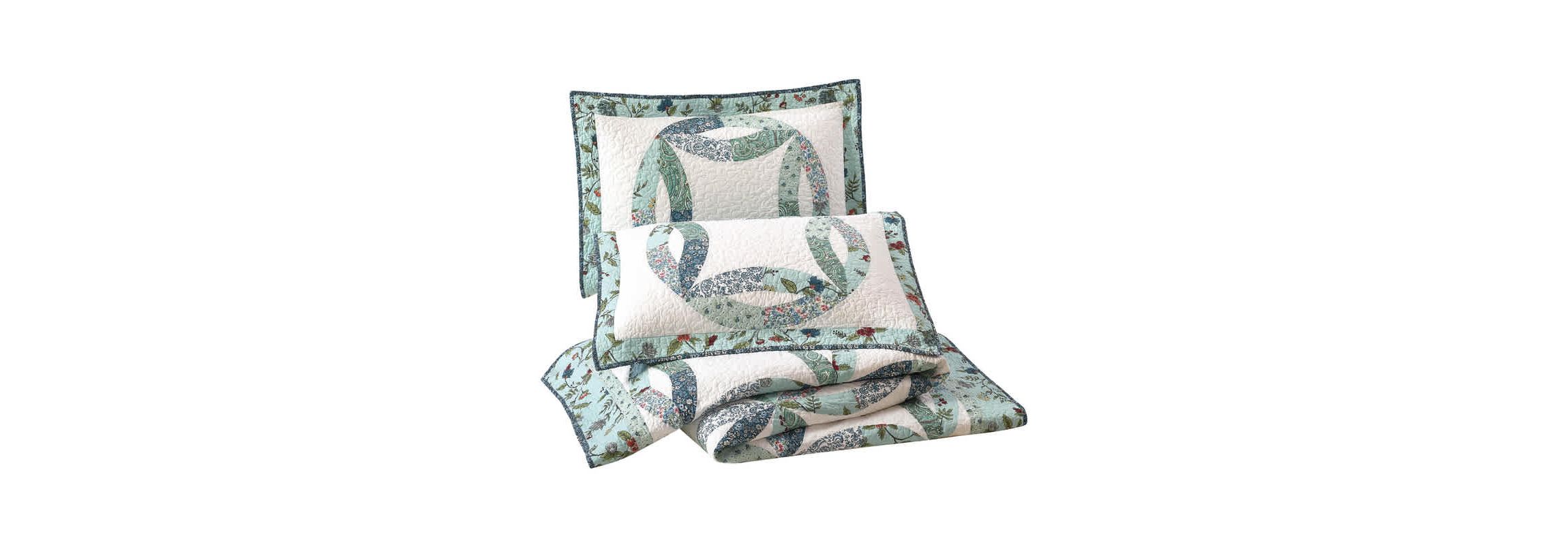 Felicity Wedding Ring Patchwork Quilt Set